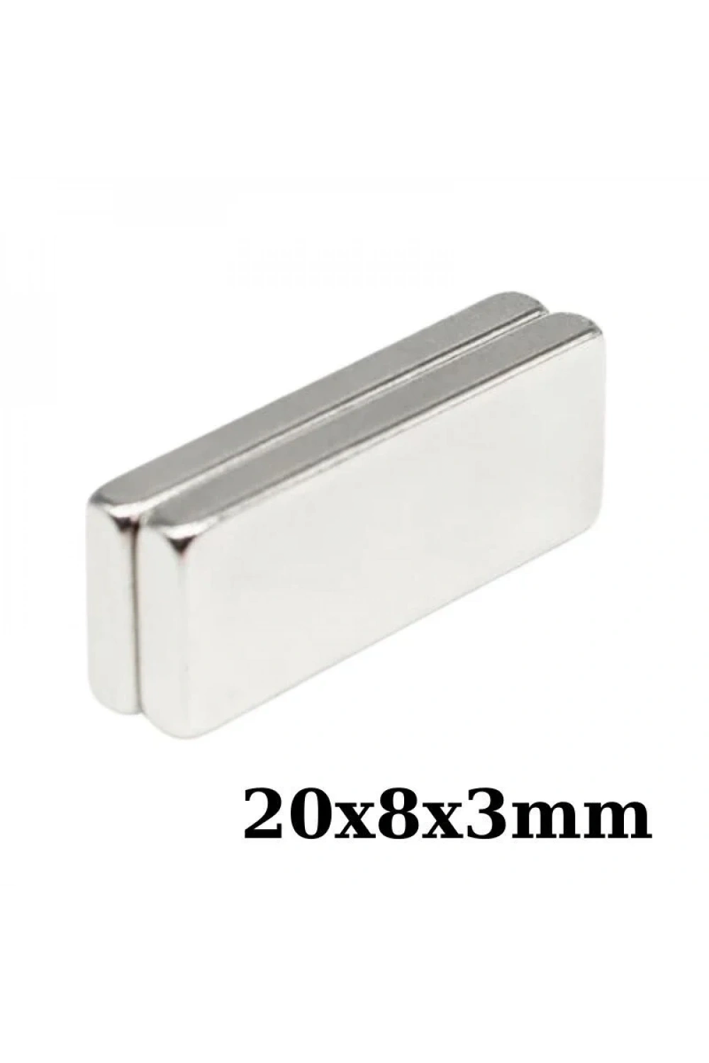 20x8x3mm Neodyum Güçlü Mıknatıs - Neodim Magnet