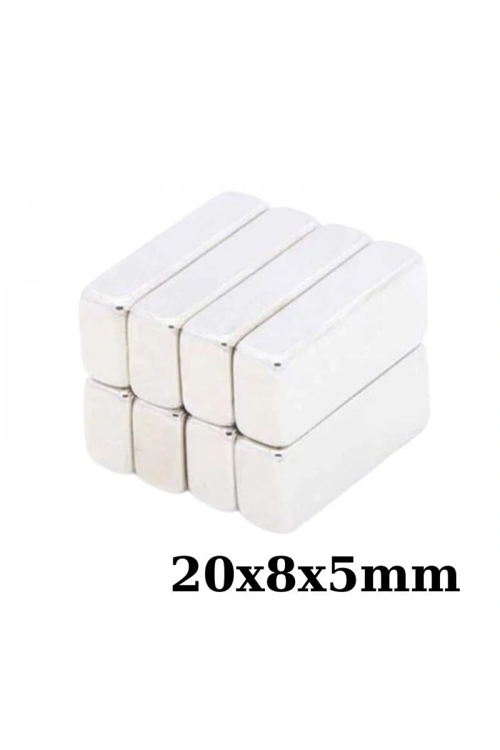 20x8x5mm Neodyum Güçlü Mıknatıs - Neodim Magnet