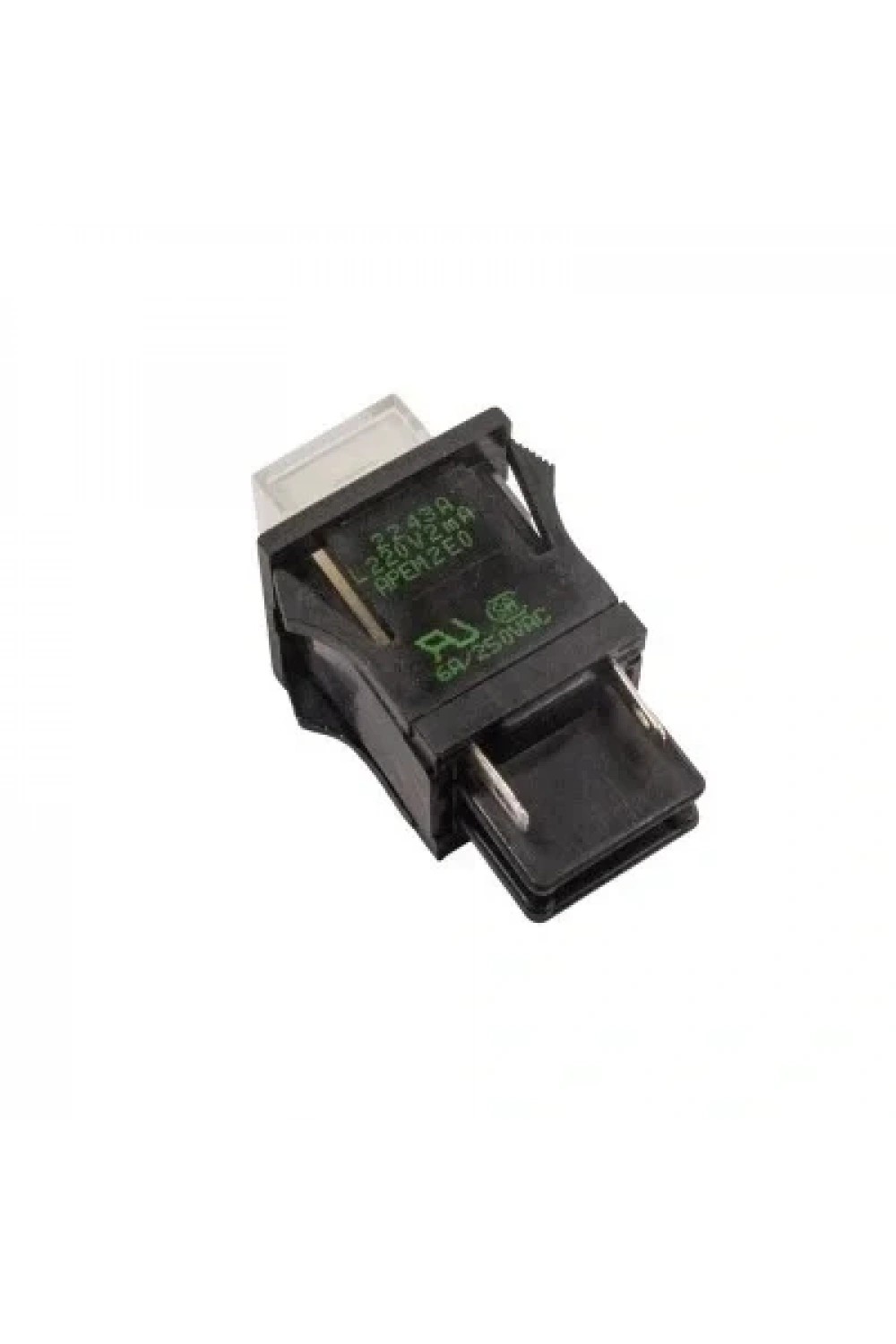 2243A 22mm 220V Işıklı Yaylı Push Buton - Beyaz