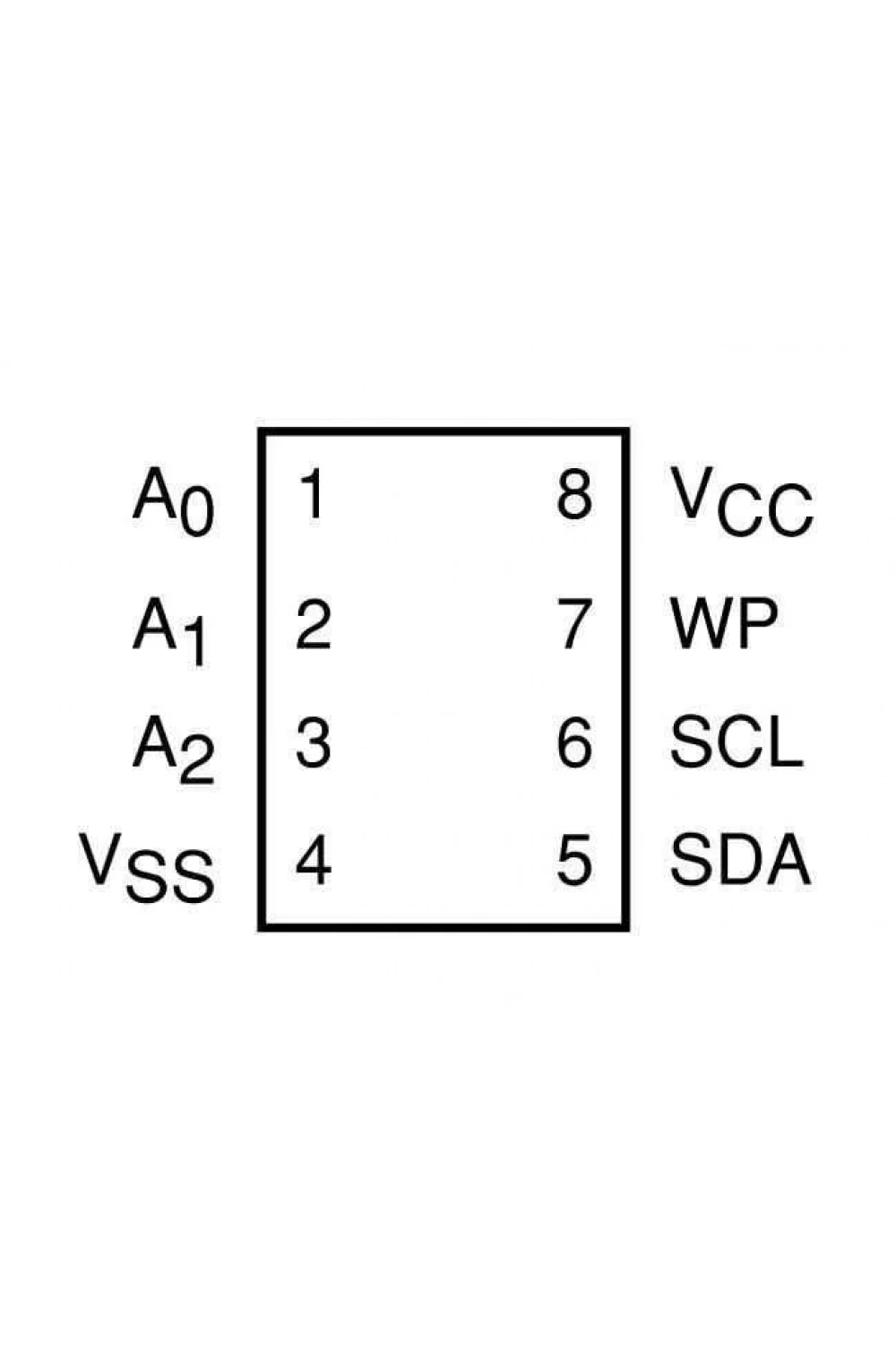 24C01LI - DIP8 EEPROM Entegresi