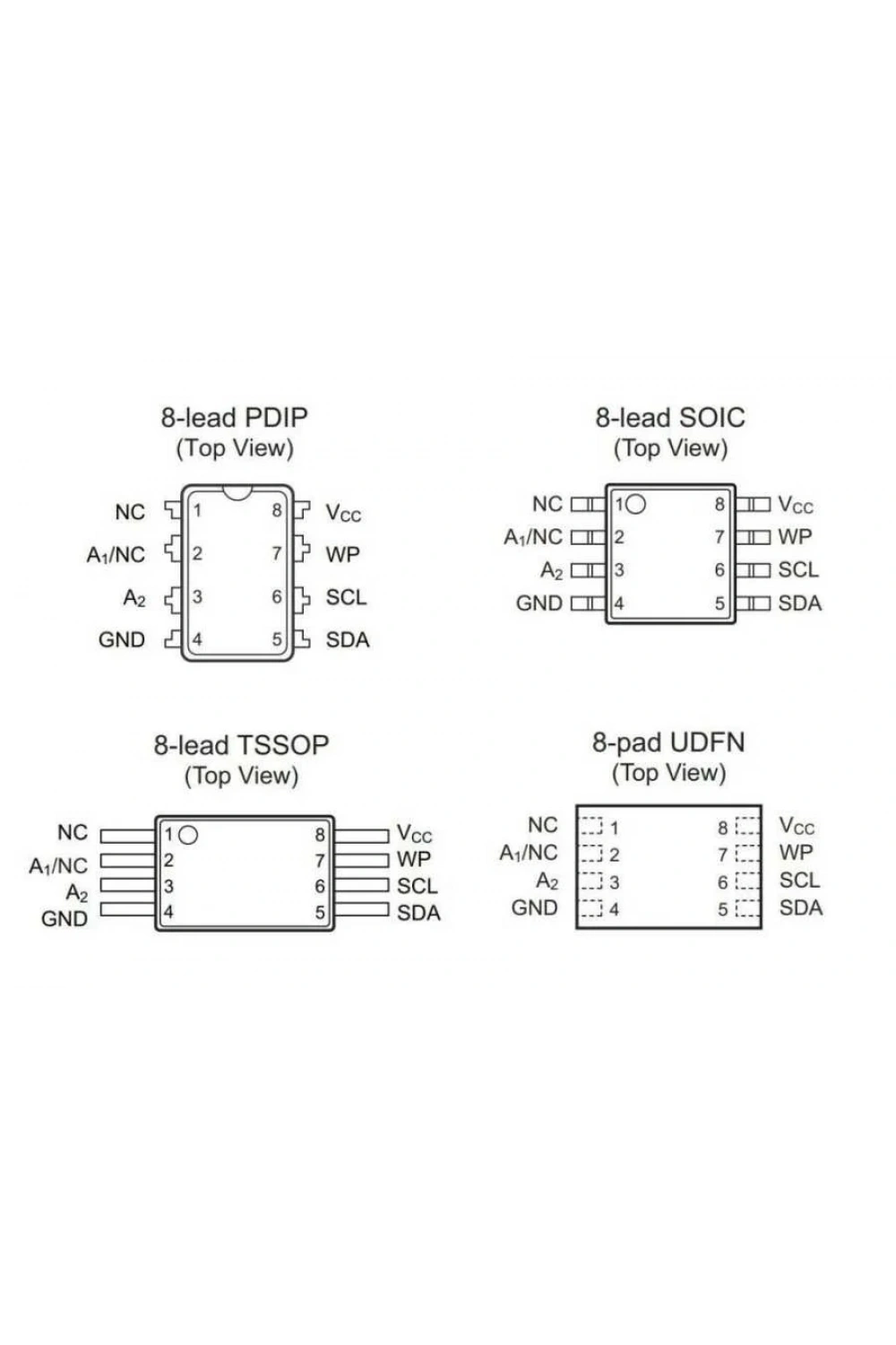 24C04 - SO8 SMD EEPROM Entegresi