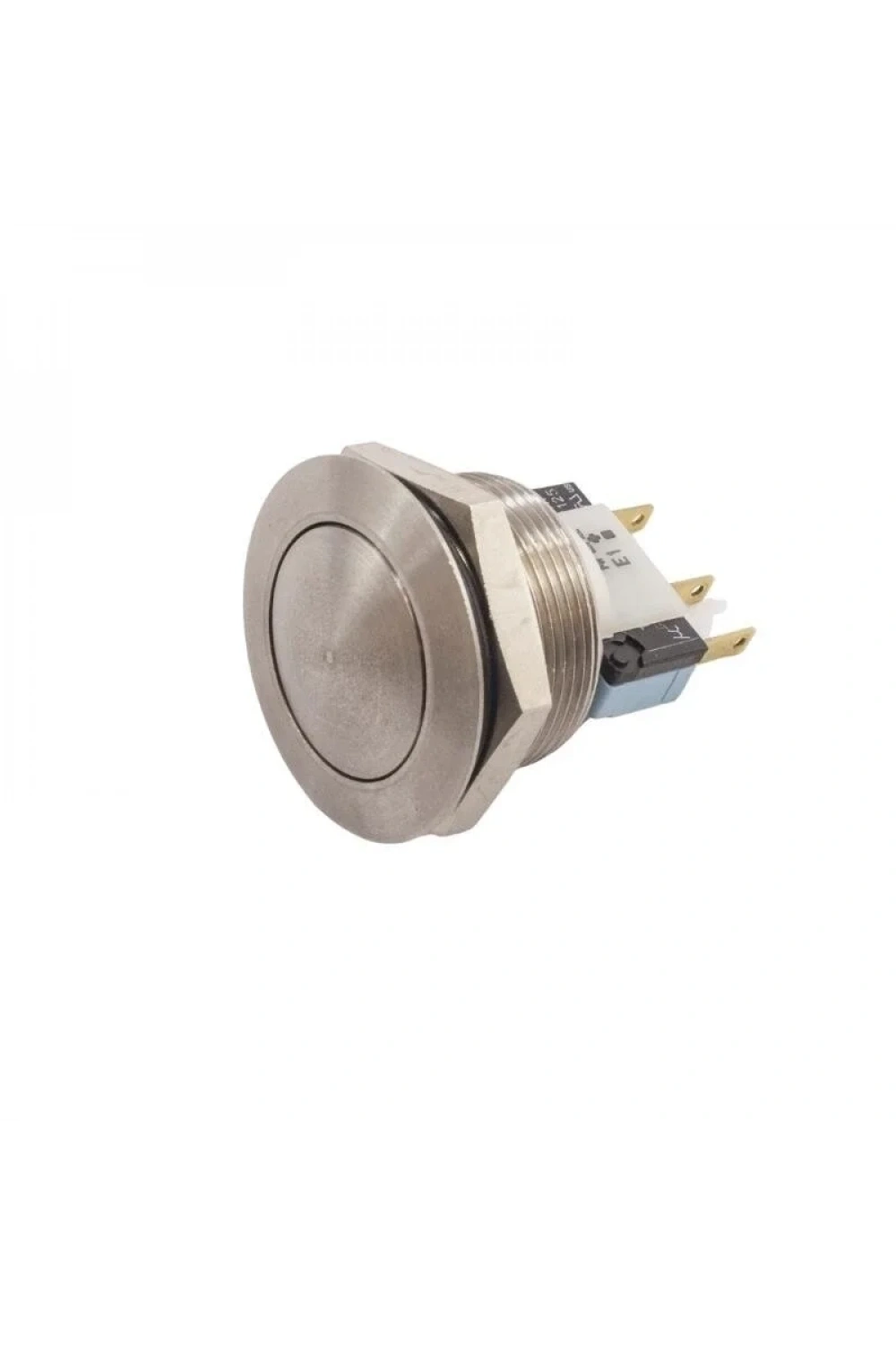 24mm Düz Yaylı Metal Buton - AV24LB404
