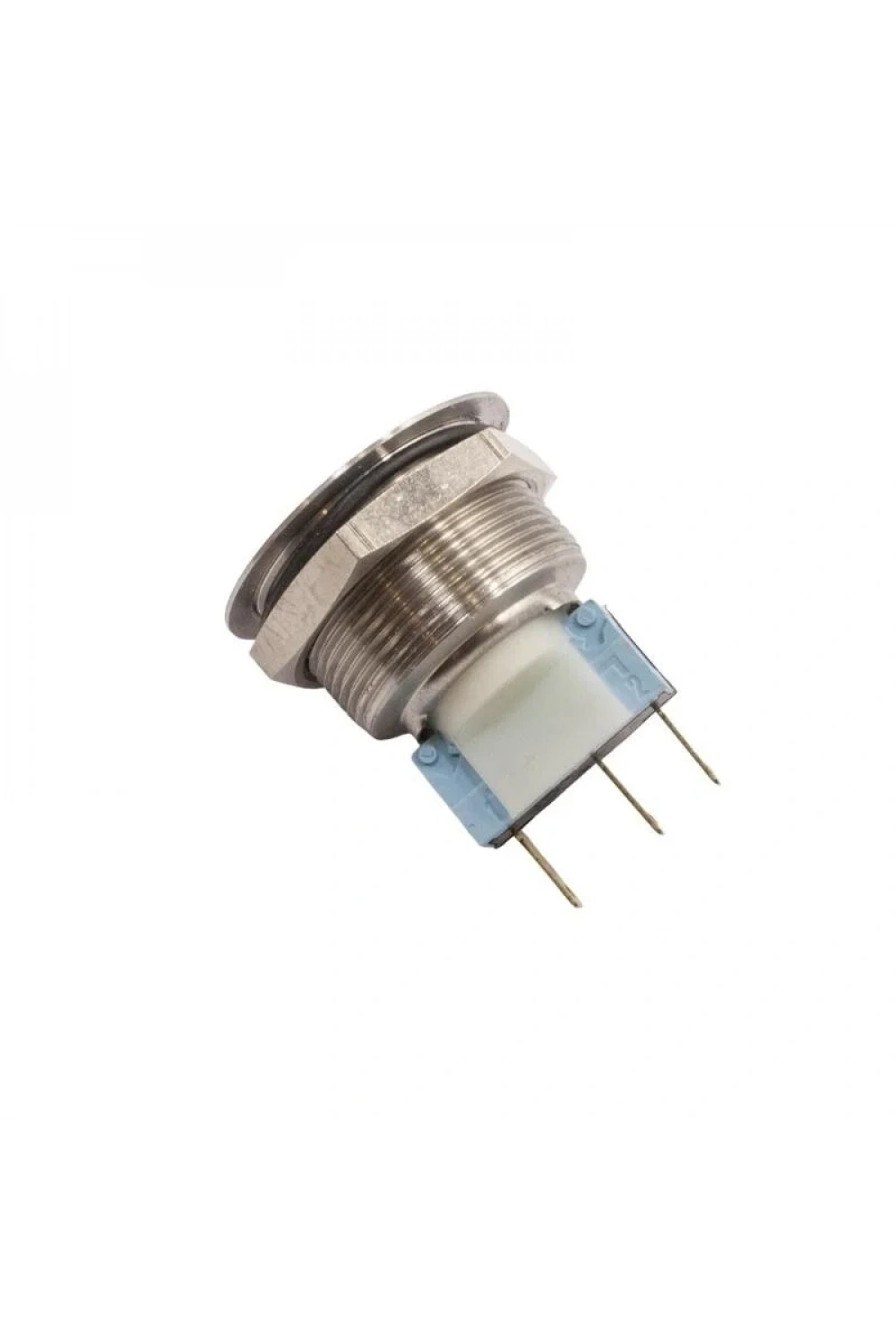 24mm Düz Yaylı Metal Buton - AV24LB404