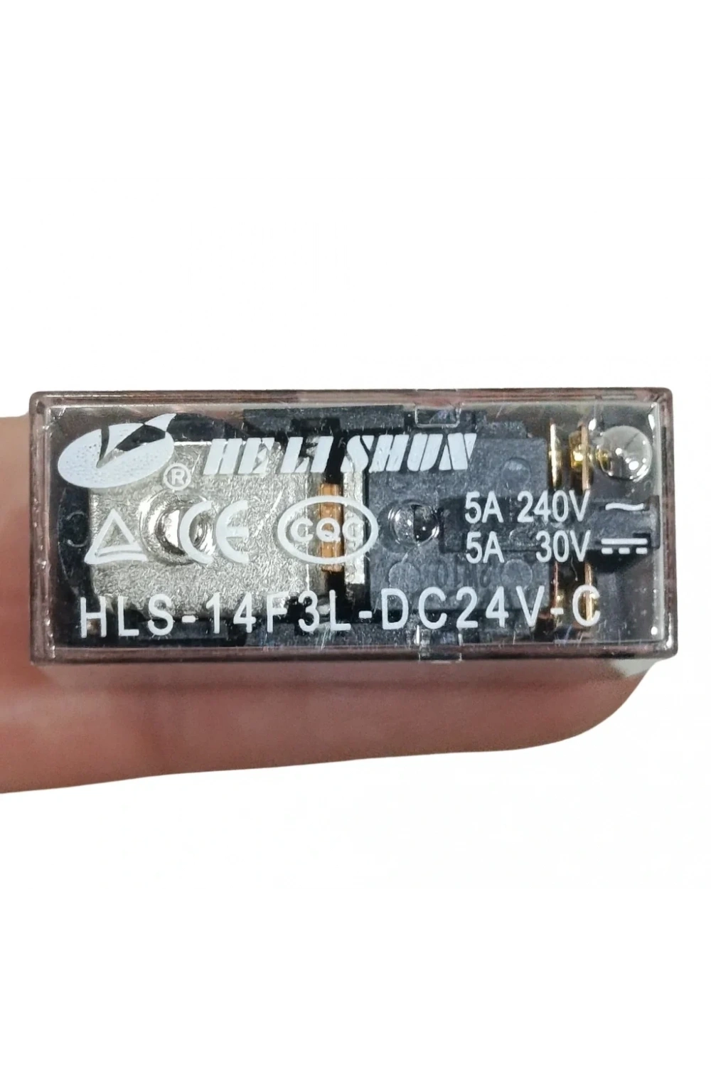 24V 5A Çift Kontak Röle - HLS-14F3L-DC24V-C