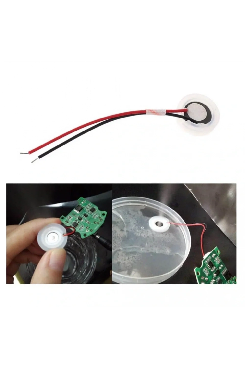 25mm Ultrasonik Sis Buhar Yapıcı Piezo Sensör Kablolu