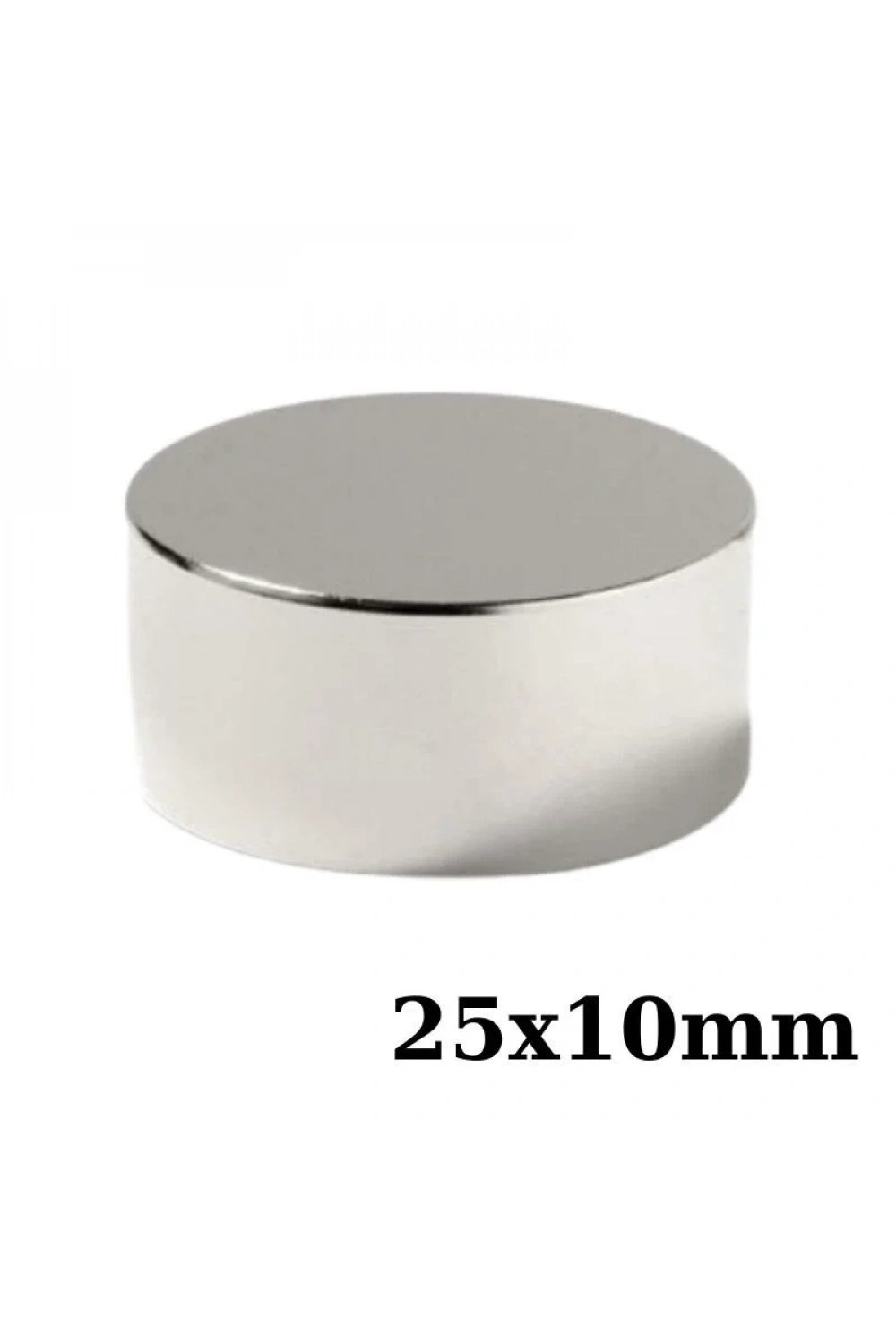 25x10mm Neodyum Güçlü Mıknatıs - Neodim Magnet