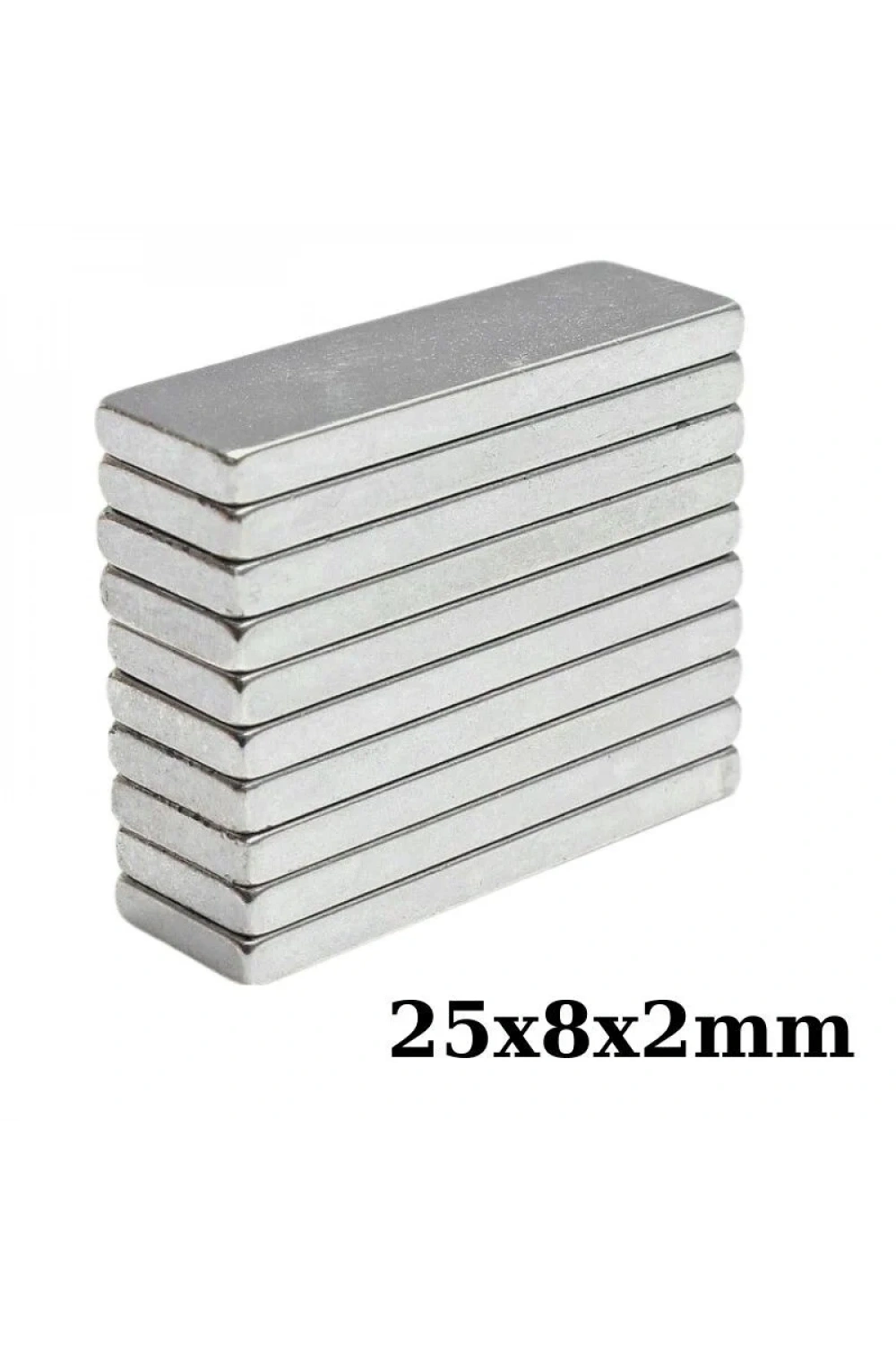 25x8x2mm Neodyum Güçlü Mıknatıs - Neodim Magnet