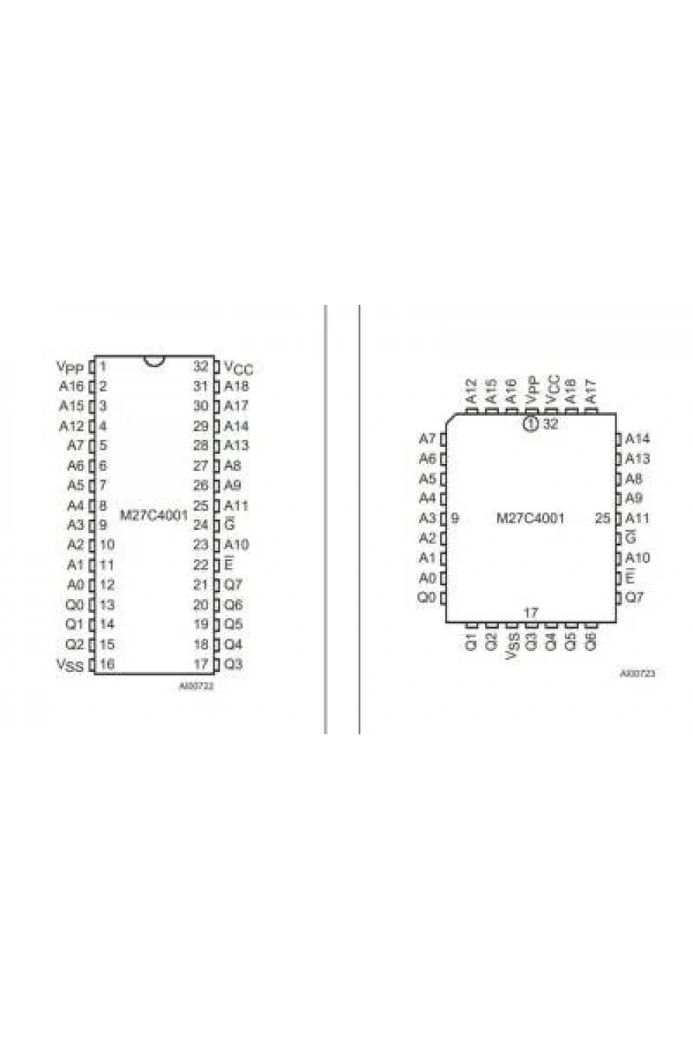27C4001 - FDIP32W EEPROM Entegresi