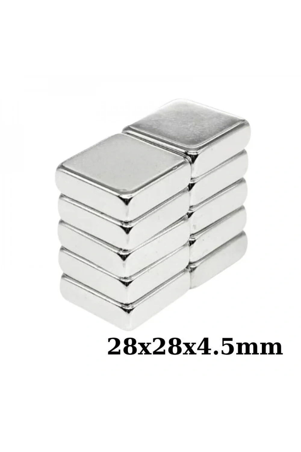 28x28x4.5mm Neodyum Güçlü Mıknatıs - Neodim Magnet
