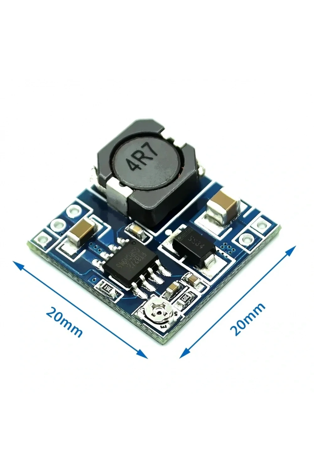 2A Mini Ayarlanabilir DC-DC Voltaj Düşürücü Modül