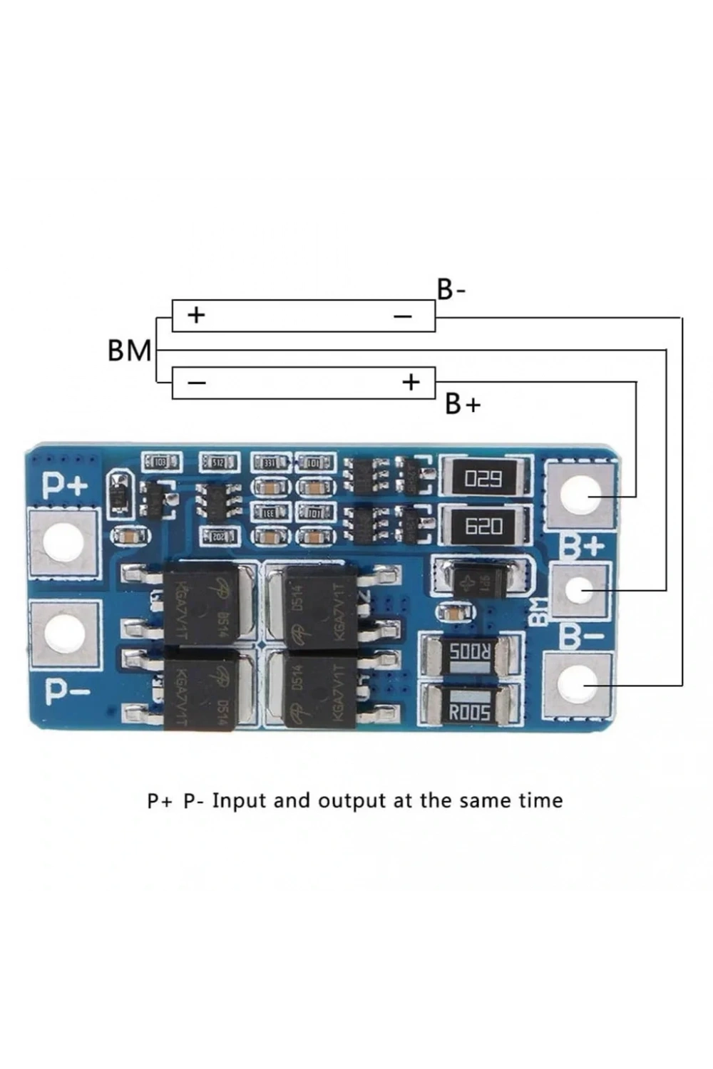 2S 10A BMS 7.4V 18650 Lityum Pil Koruma Devresi
