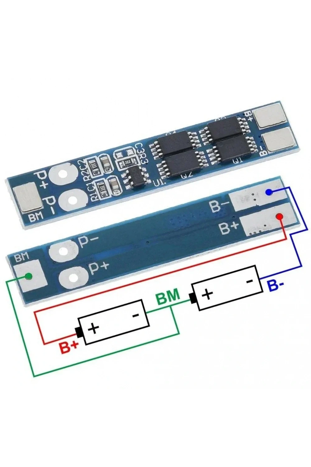 2S 8A BMS 8.4V 18650 Lityum Pil Şarj Koruma Devresi