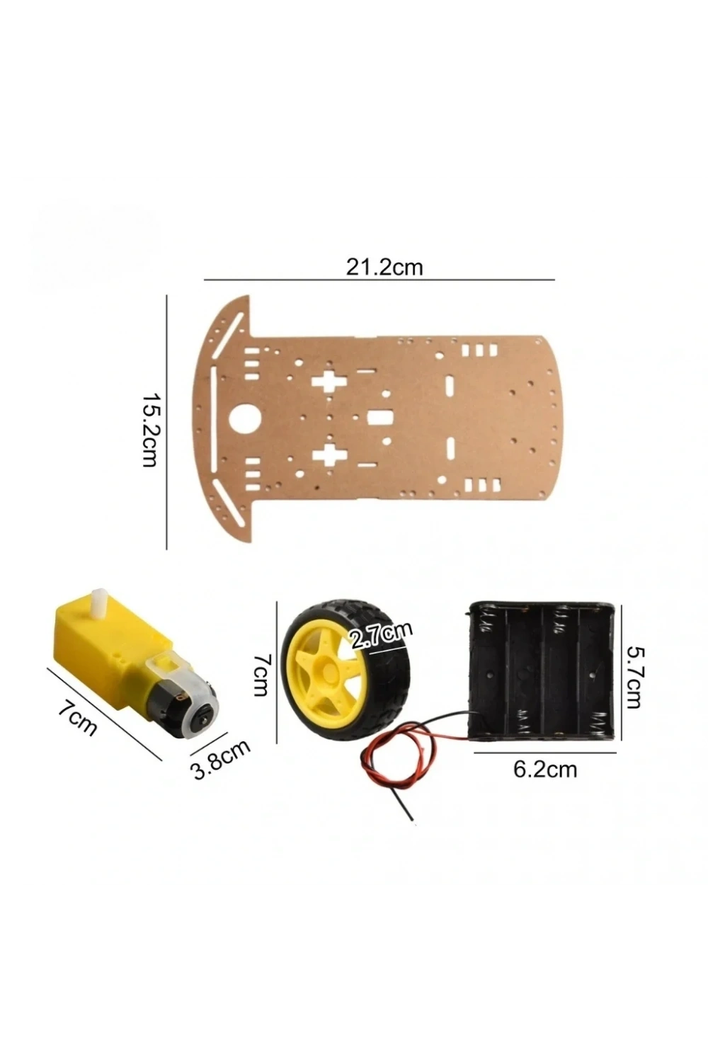 2WD Robot Araba Kiti
