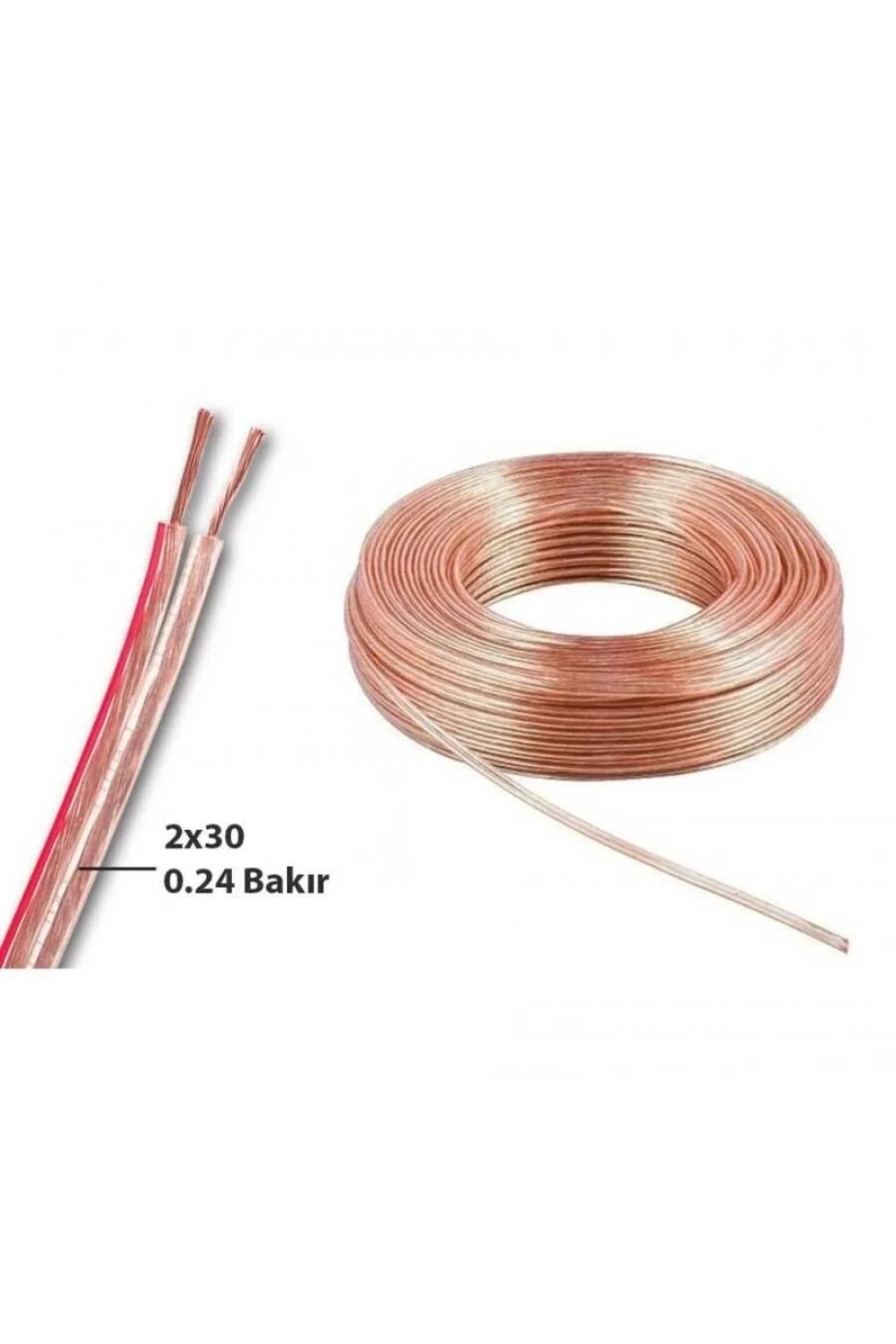 2x0.50 Kordon Kablo - 1 metre
