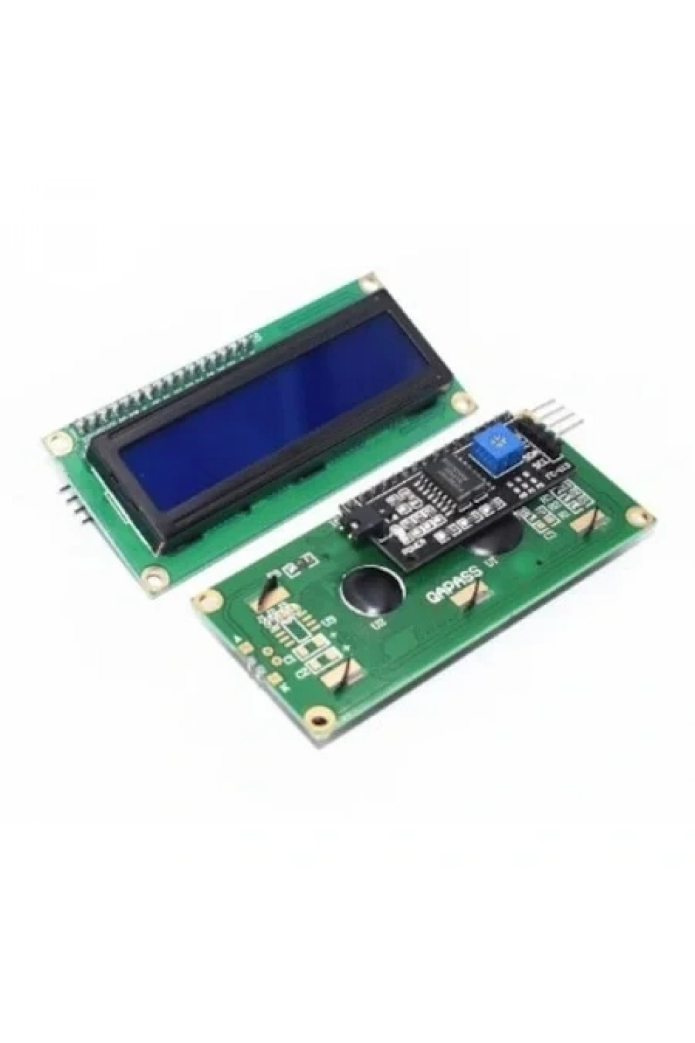 2x16 LCD - LCD1602 Mavi Ekran + IIC/I2C Arayüz Modülü