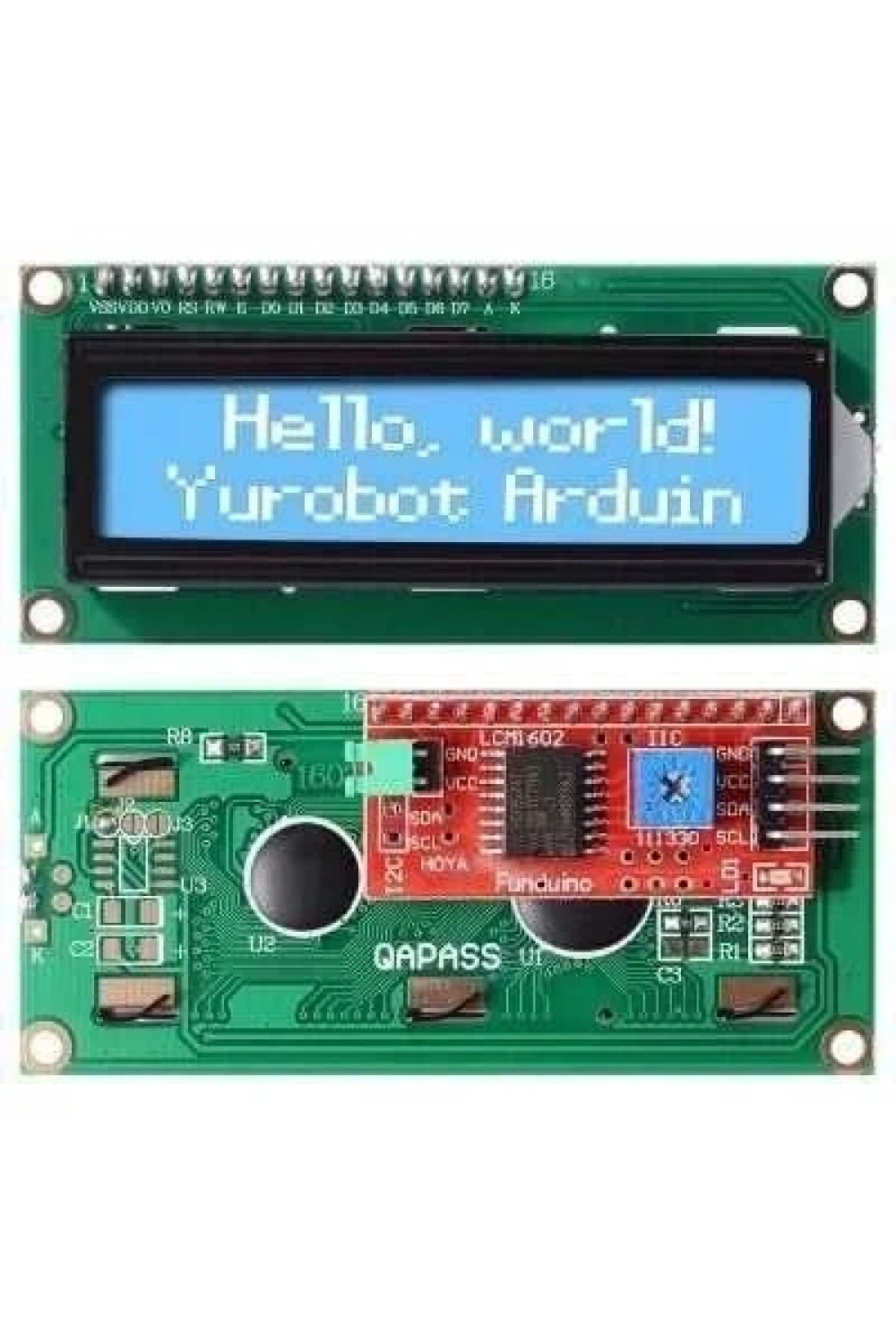 2x16 Mavi Lcd Display I2C Modüllü
