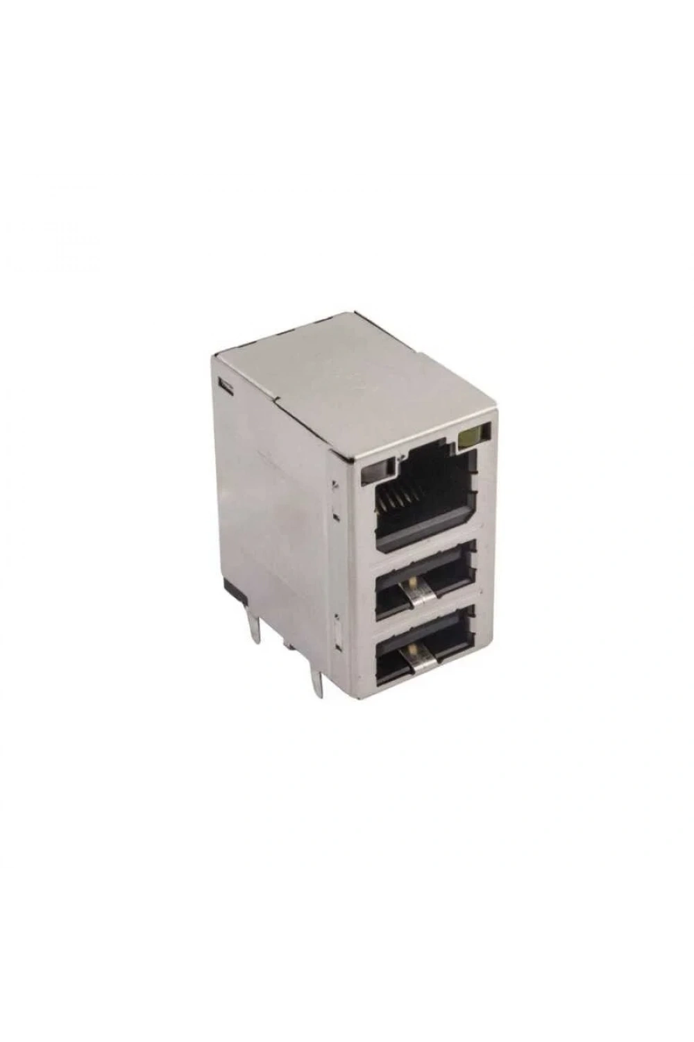 2xUSB-A 2.0 Dişi - 1xRJ45 Dişi Ethernet Port PCB Tipi