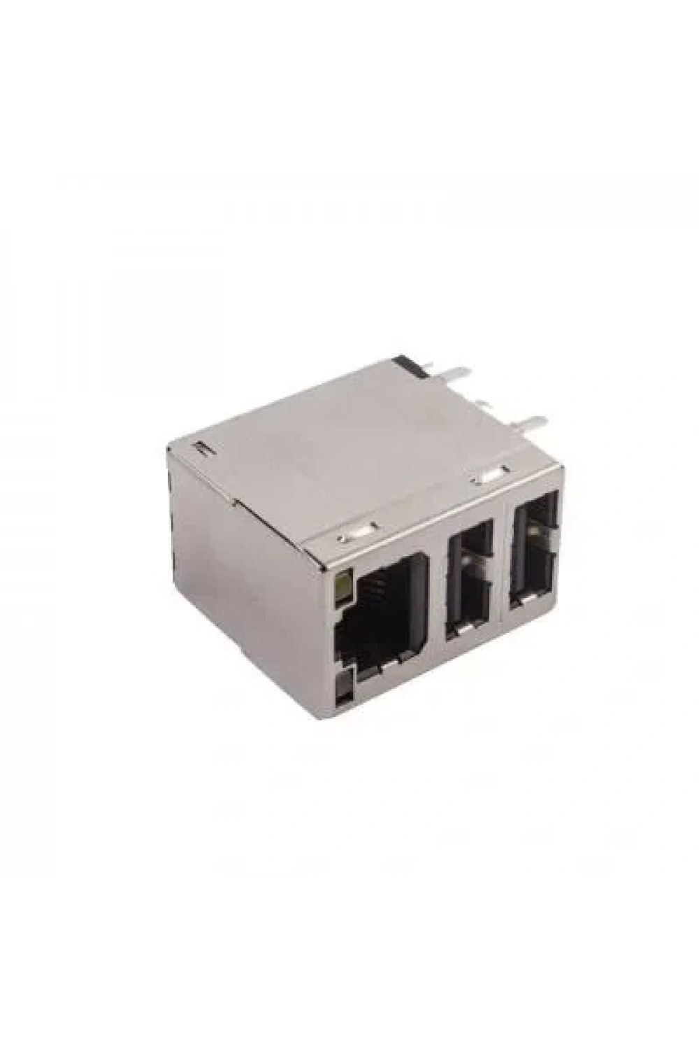 2xUSB-A 2.0 Dişi - 1xRJ45 Dişi Ethernet Port PCB Tipi