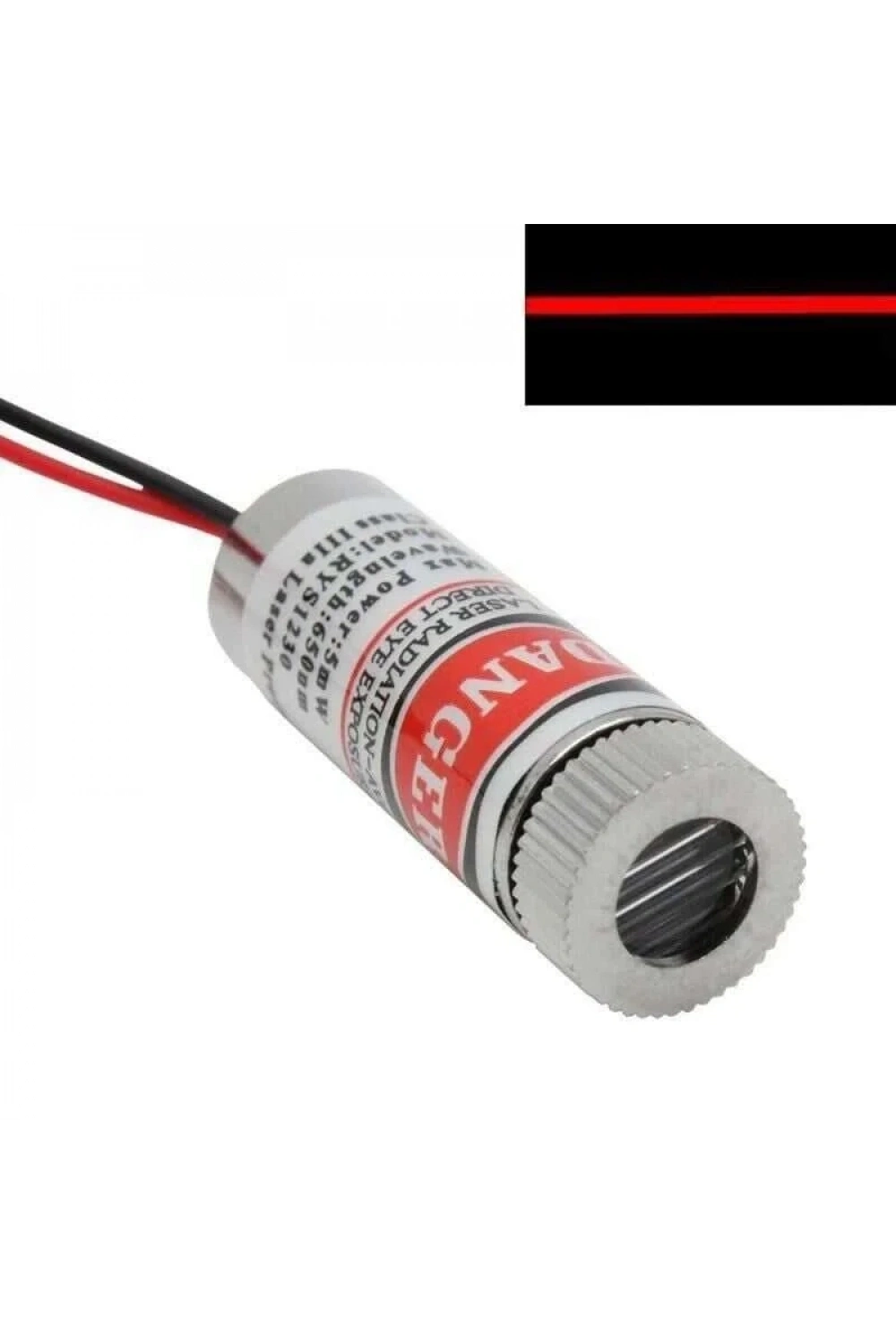 3-5V Çizgi Lazer Diyot 5mW 650nm - rys1230