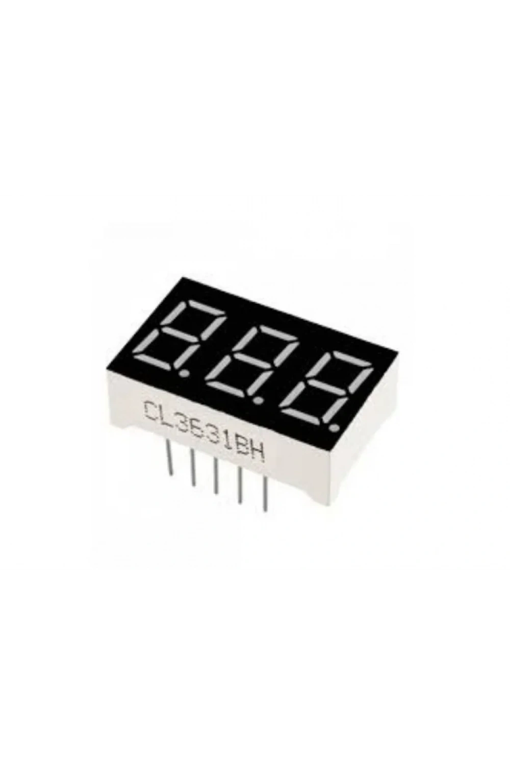 3 Haneli 0.36” Kırmızı 7 Segment Display (Common Anode)