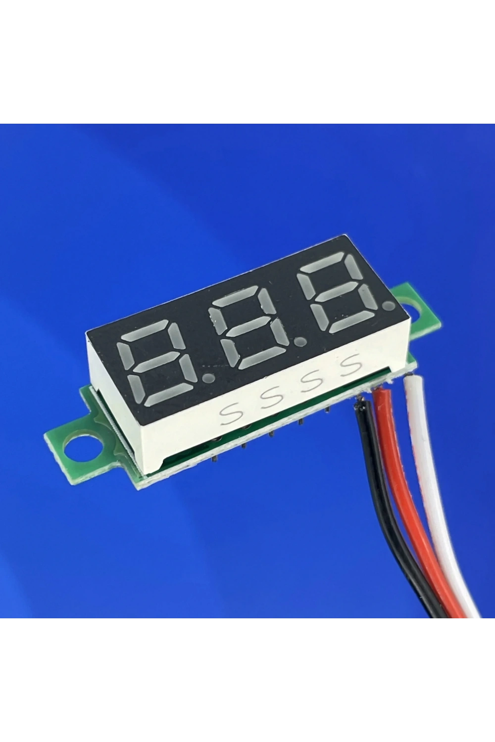 3 Kablo Mini Dijital Voltmetre 0.28inch 0-100V DC