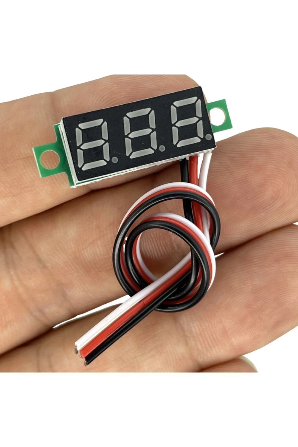 3 Kablo Mini Dijital Voltmetre 0.28inch 0-100V DC