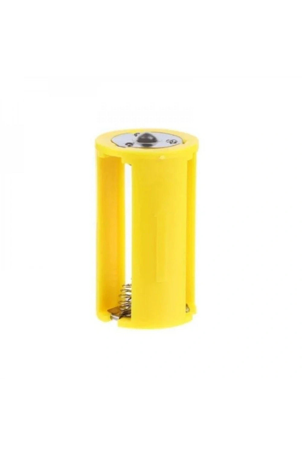 3lü AA Pil Yuvası - 1.5V Paralel D-Tip Pil Dönüştürücü Sarı