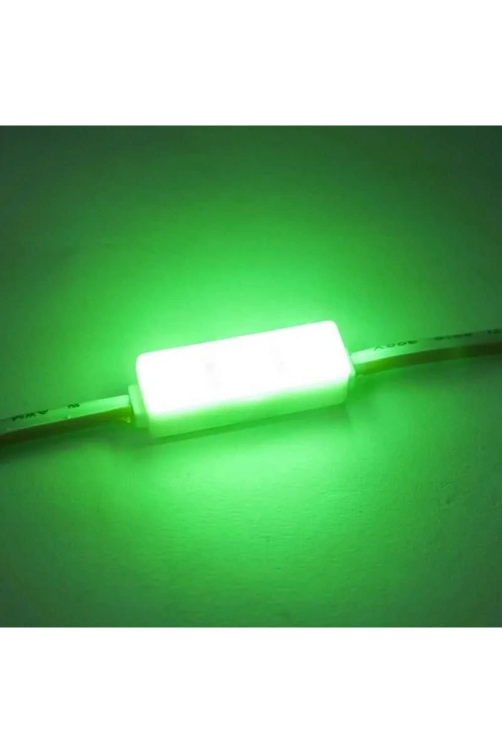 3lü Mercekli Mini Modül Led - Yeşil 12V 0.5W