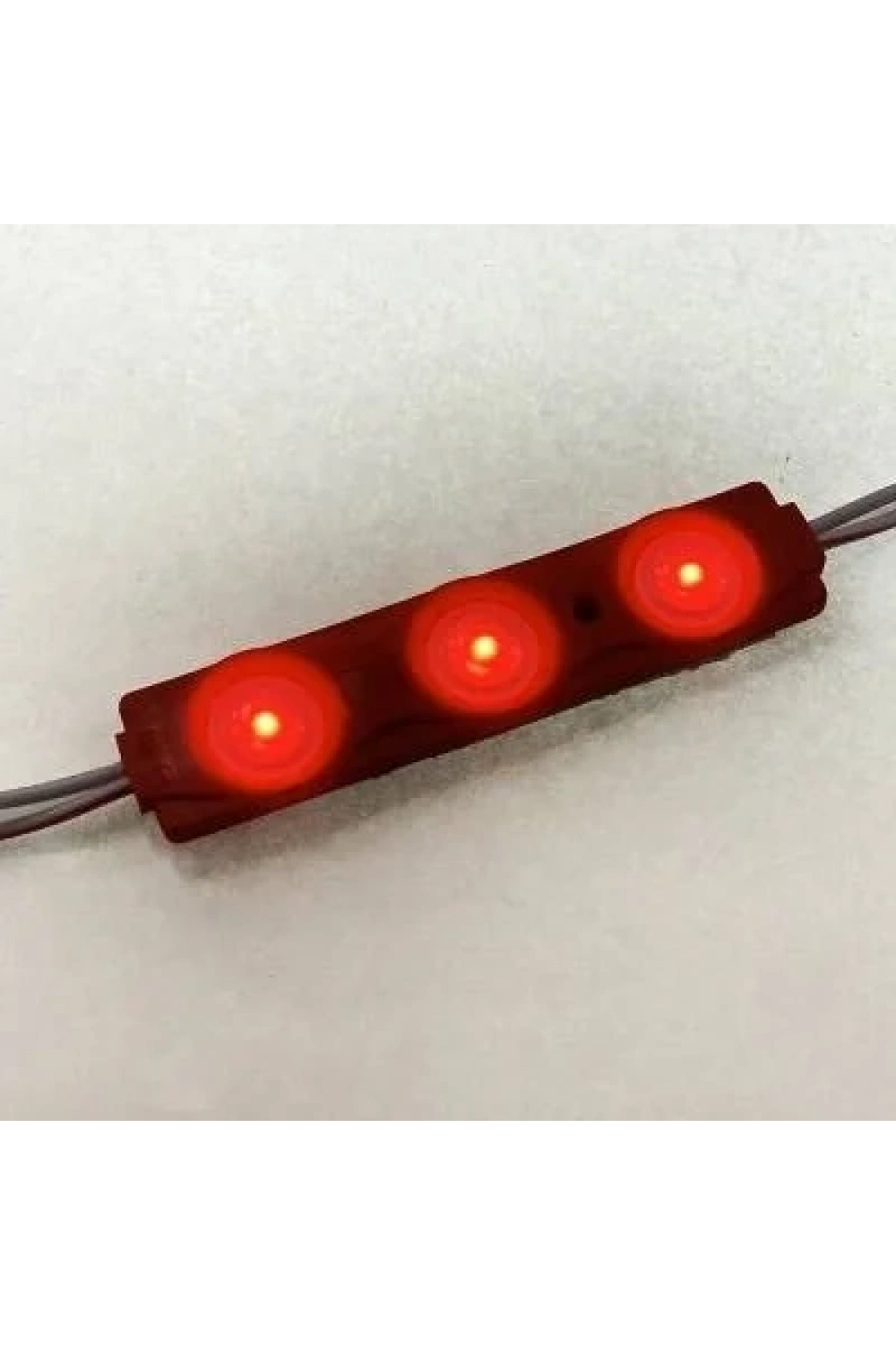 3lü Mercekli Modül Led - Kırmızı 12V 1.2W
