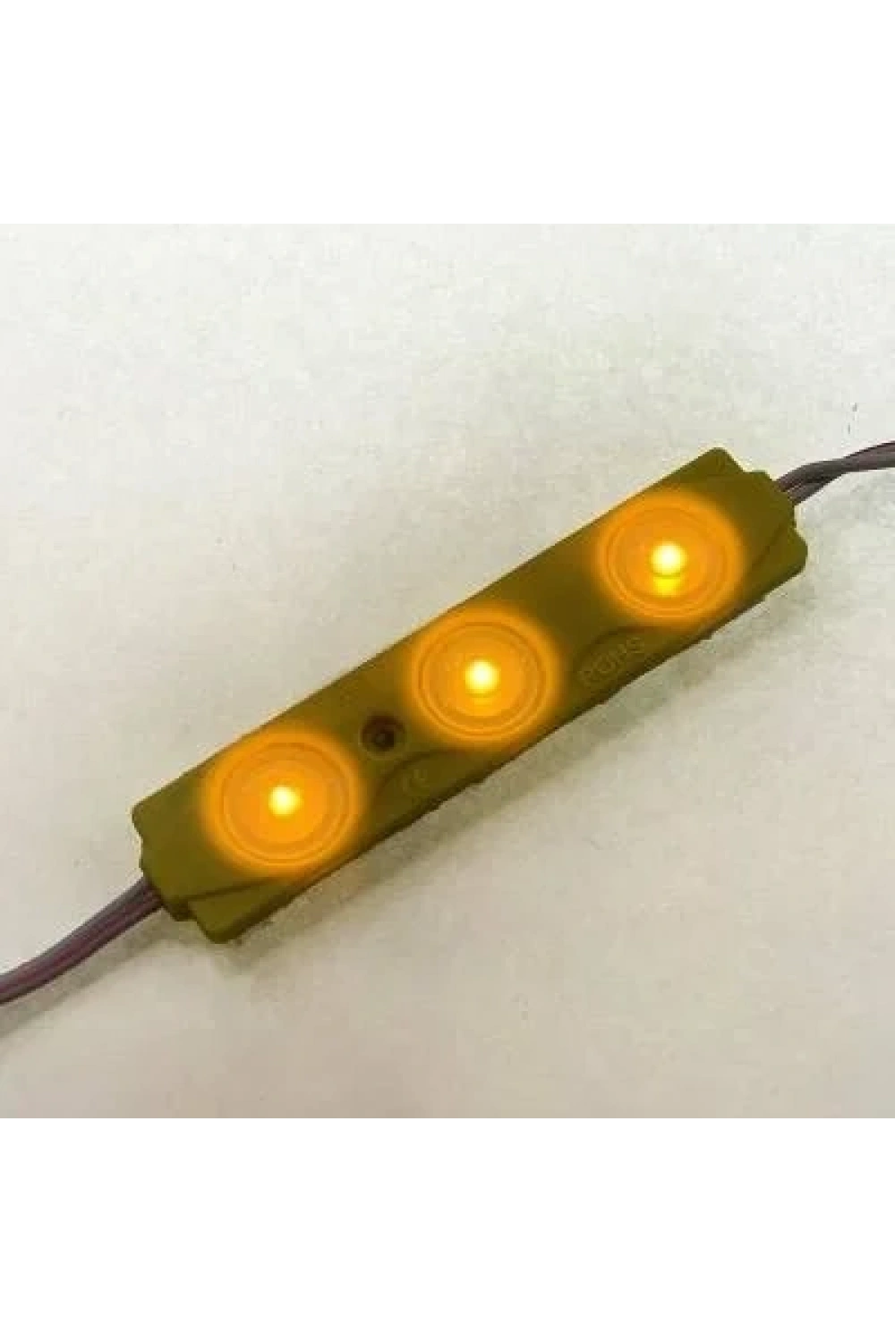 3lü Mercekli Modül Led - Sarı 12V 1.2W