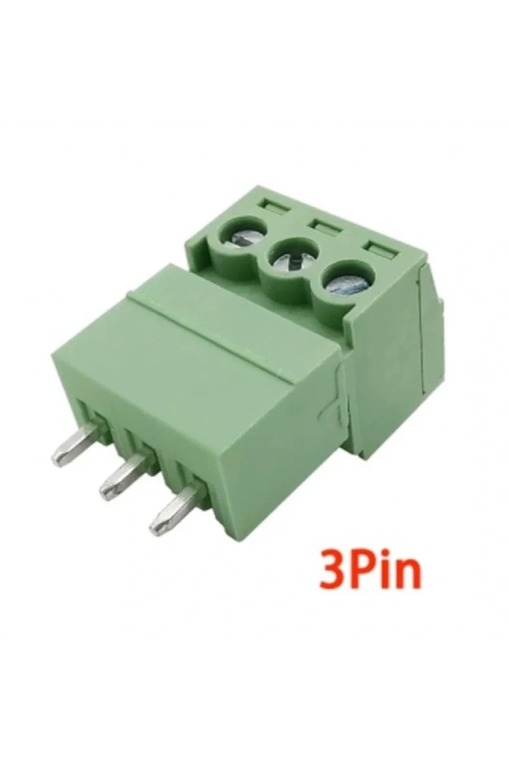 3 Pin 3.81mm Geçmeli 90C Takım Klemens
