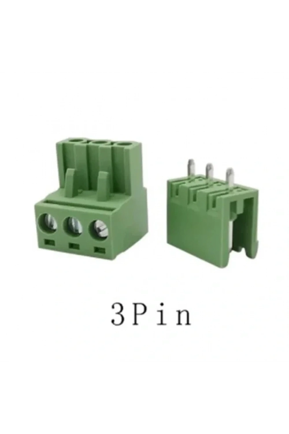 3 Pin 5.08mm Geçmeli 180C Takım Klemens