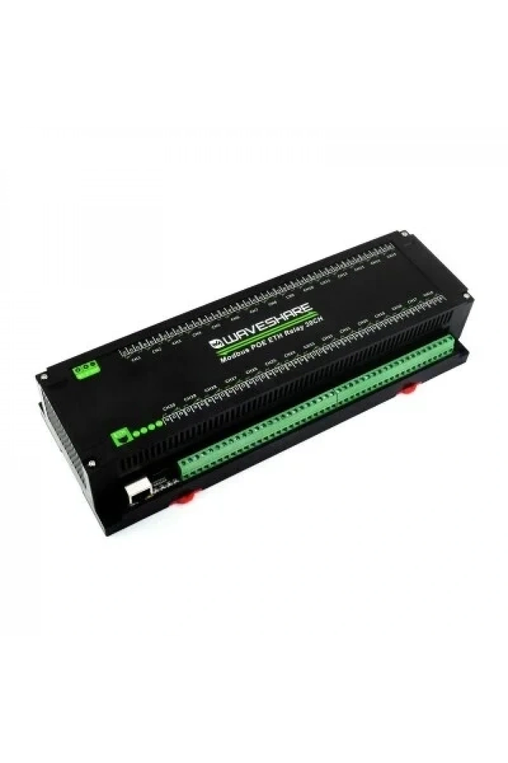 30 Kanallı Ethernet Röle Modülü - Modbus RTU/Modbus TCP Protokolü- PoE Ethernet Port