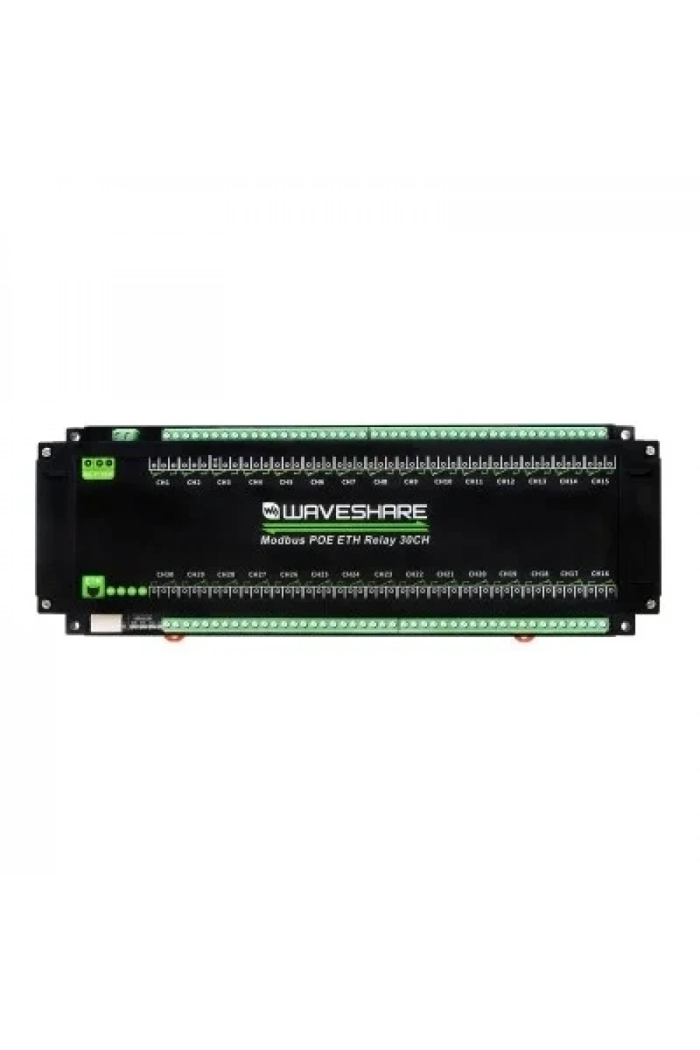 30 Kanallı Ethernet Röle Modülü - Modbus RTU/Modbus TCP Protokolü- PoE Ethernet Port