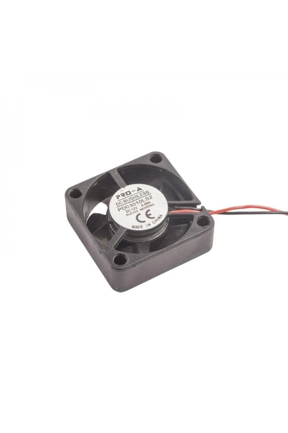 30x30x10mm 12V 0.08A Fan 2 Kablolu