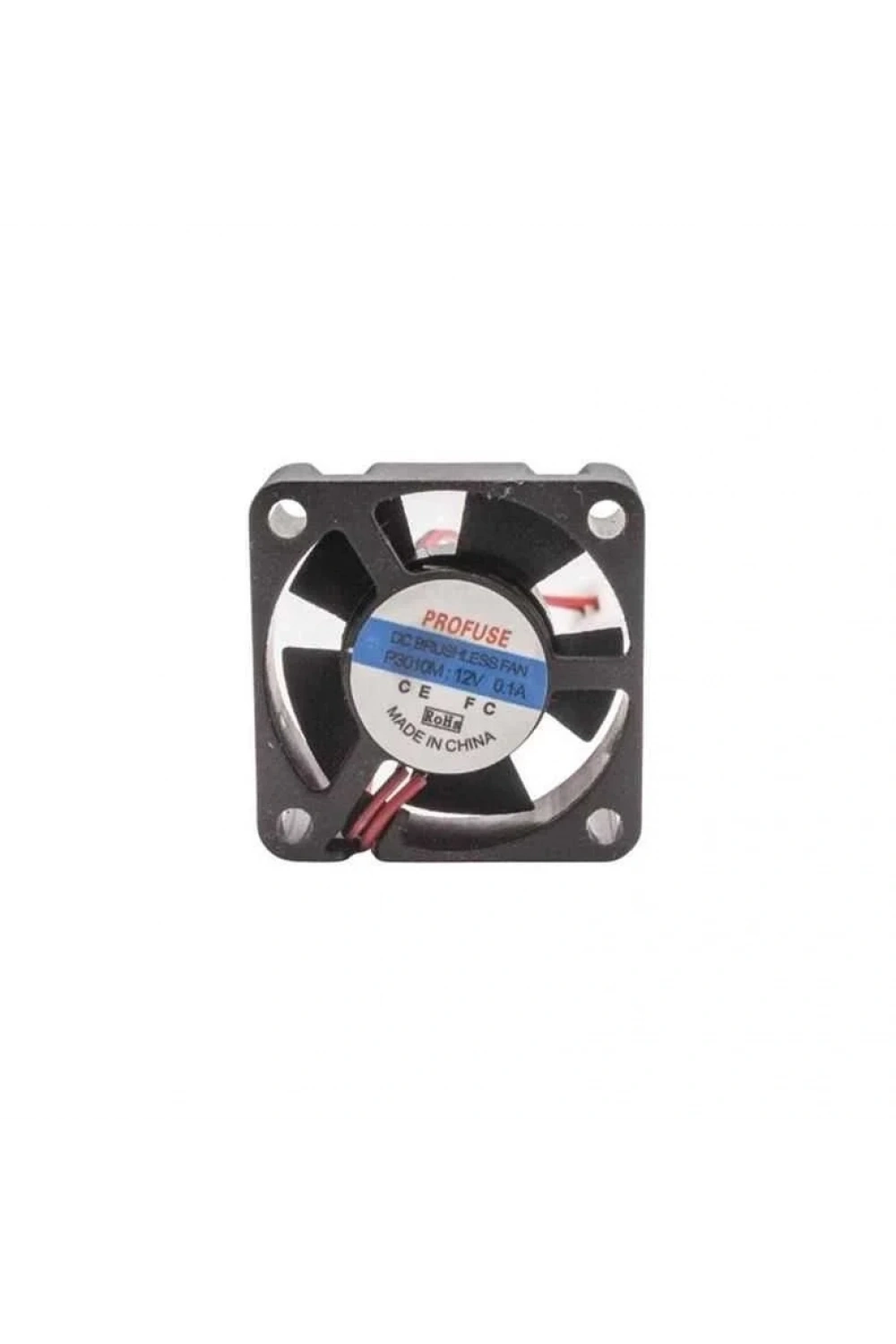 30x30x10mm 12V 0.10A Fan 2 Kablolu