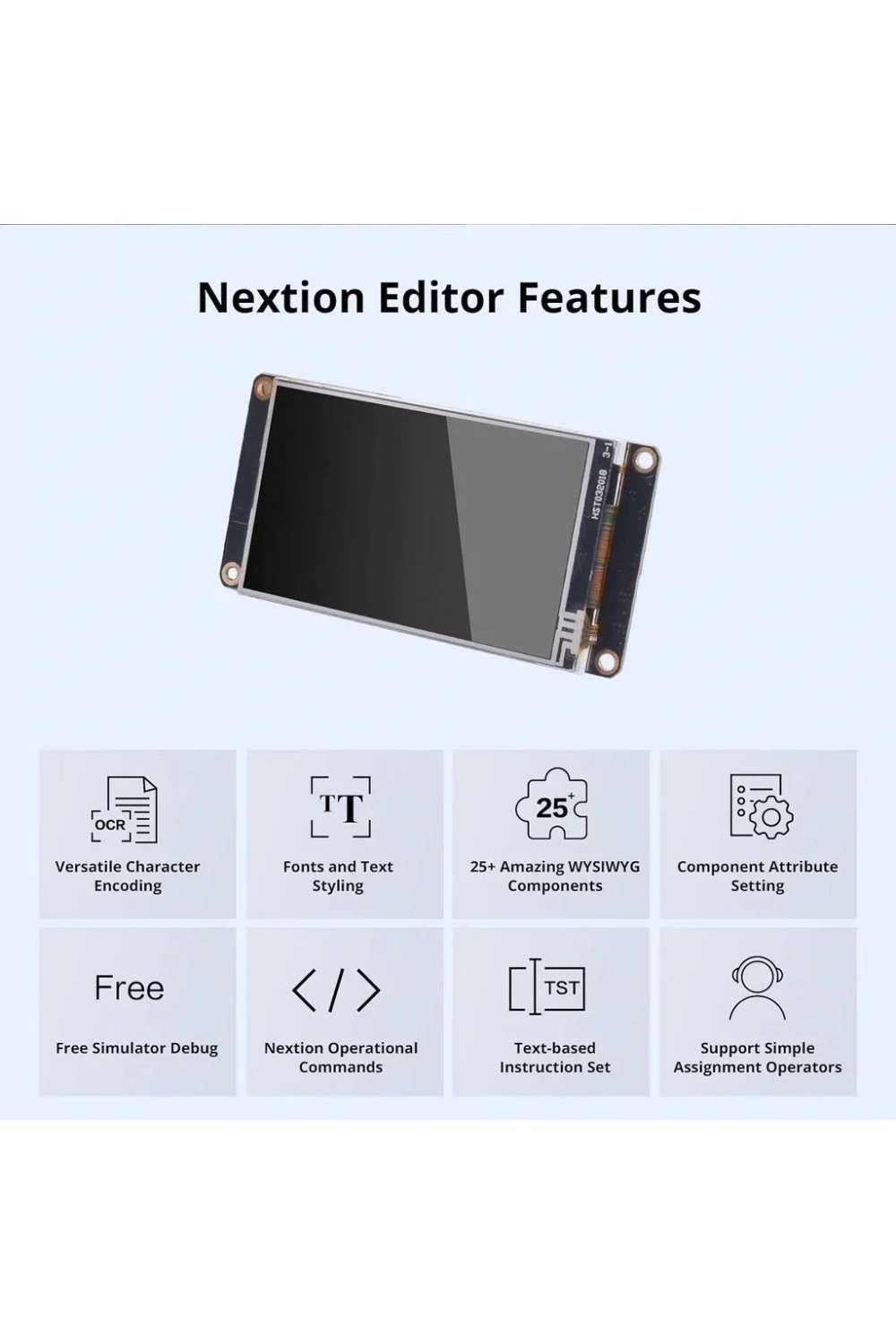 3.2 Inch Nextion 16MB Dahili Hafıza NX4024K032