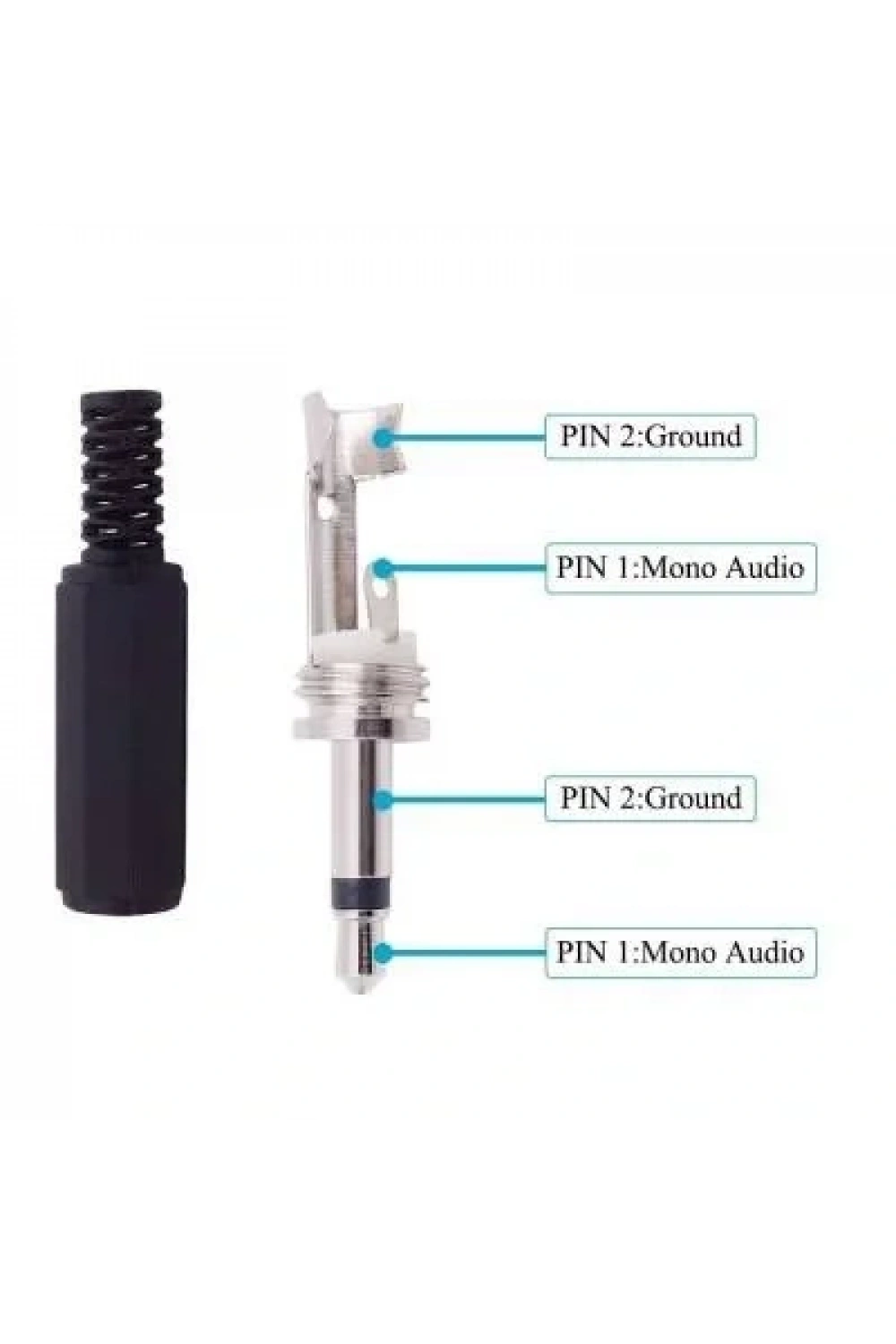 3.5mm Mono Jak - Erkek