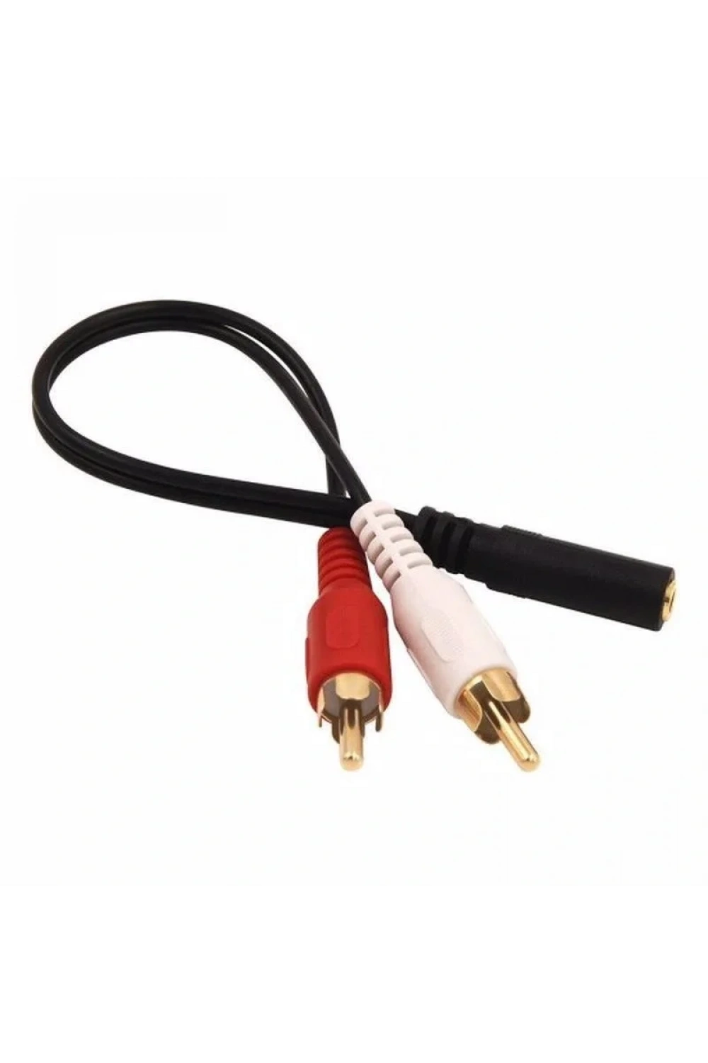 3.5mm Stereo Dişi 2 x RCA Erkek (M) Ses Kablosu