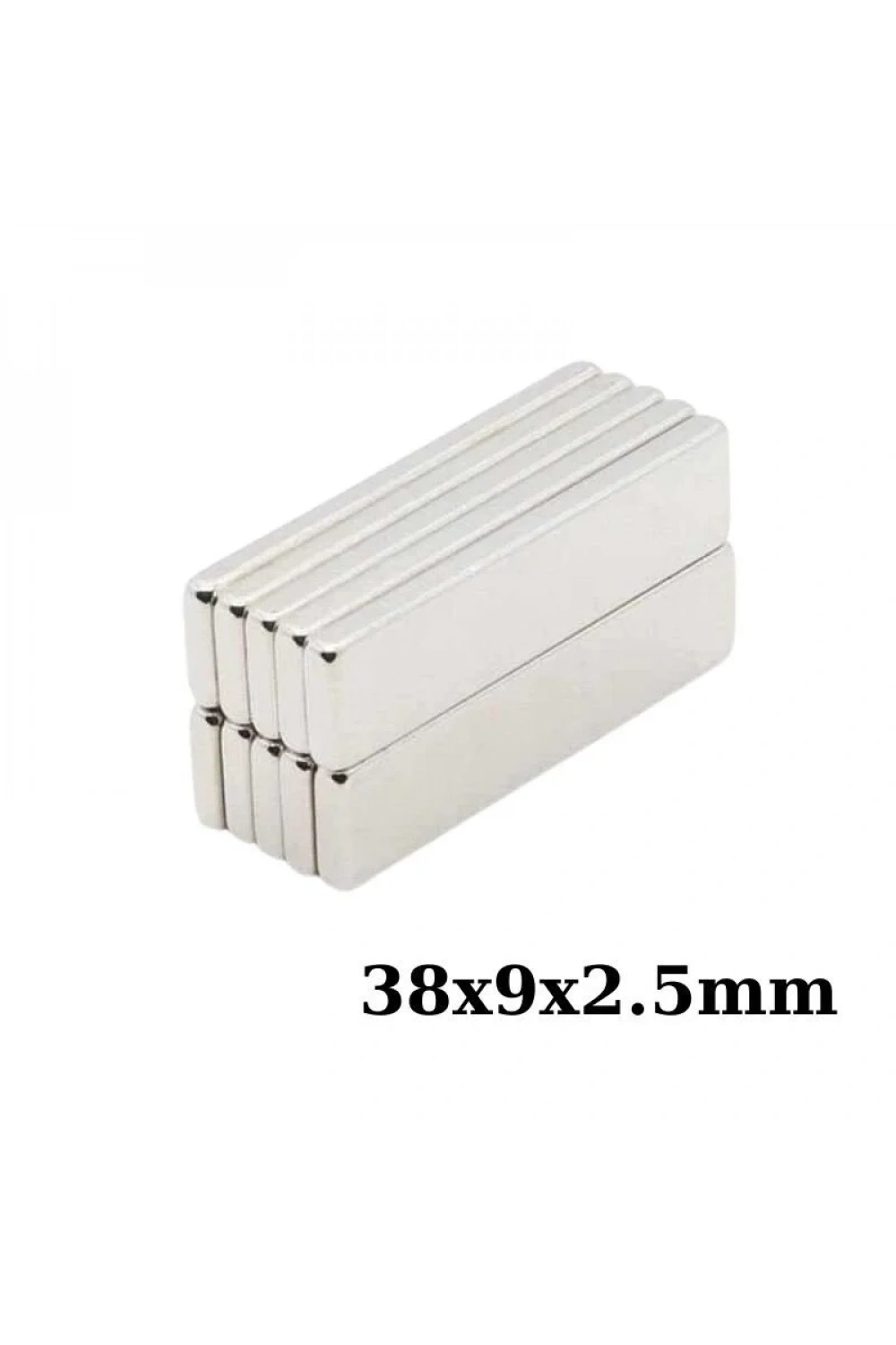 38X9X2.5mm Neodyum Güçlü Mıknatıs - Neodim Magnet