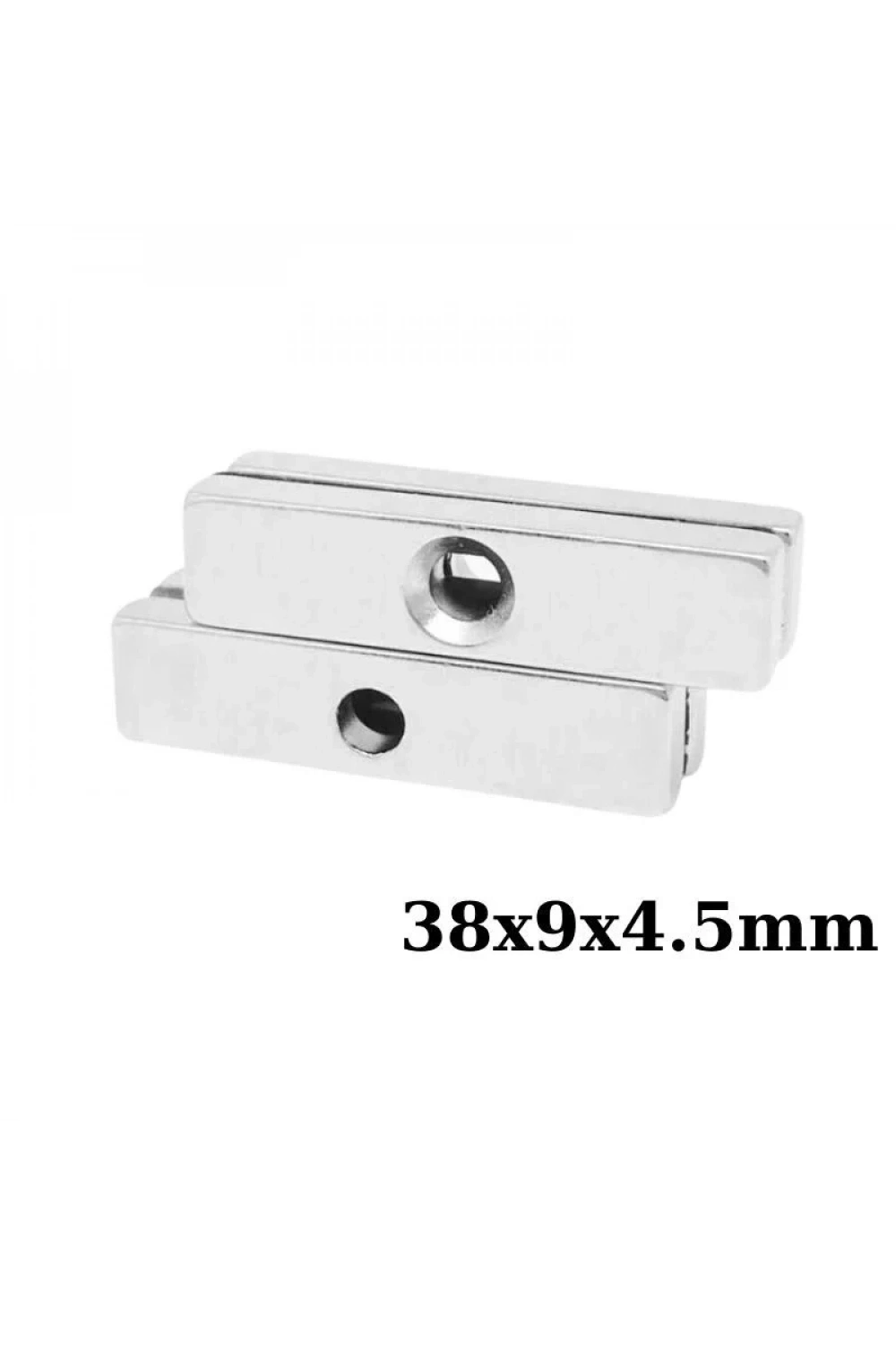 38x9x4.5-5mm Havşa Delikli Neodyum Güçlü Mıknatıs - Neodim Magnet