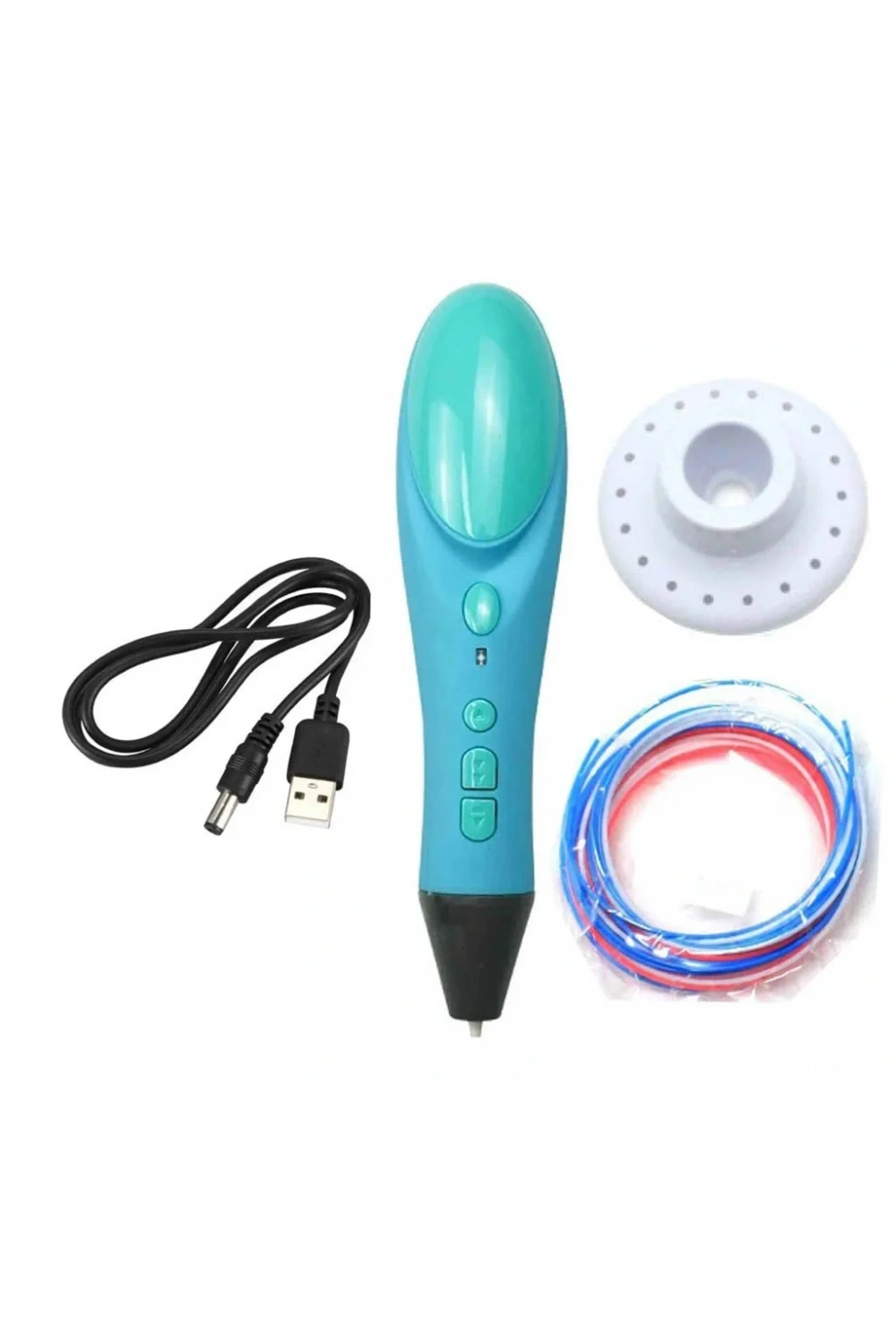 3D Kalem 3D Pen Yazıcı - 3 Farklı Renk PLA Filament Hediyeli