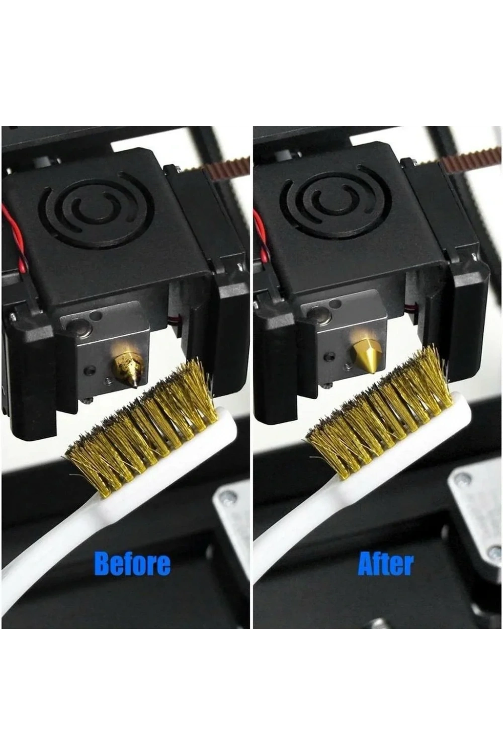 3D Yazıcı Nozzle Temizleme Fırçası Metal Tel Fırça