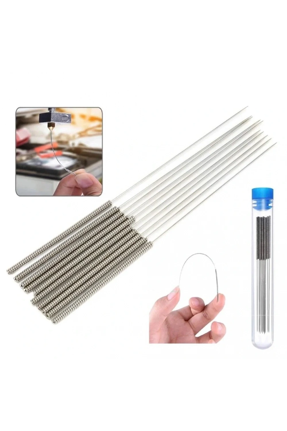3D Yazıcı Nozzle Temizleme İğnesi 0.4mm 10 Adet