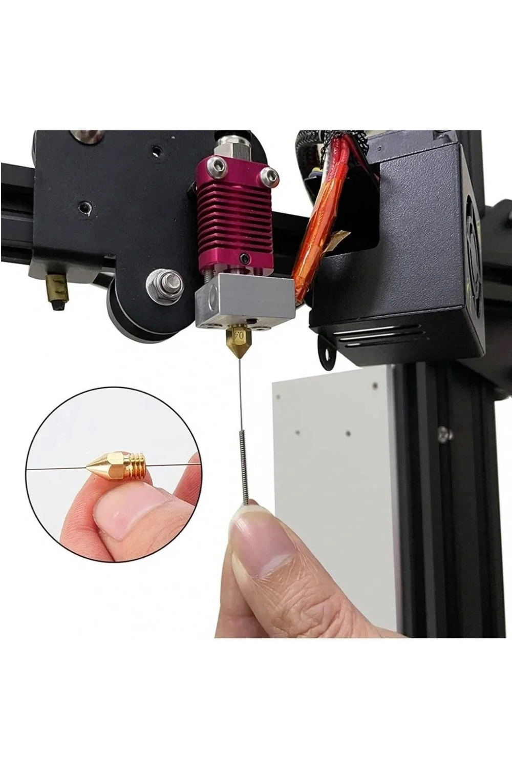 3D Yazıcı Nozzle Temizleme İğnesi 0.4mm 10 Adet