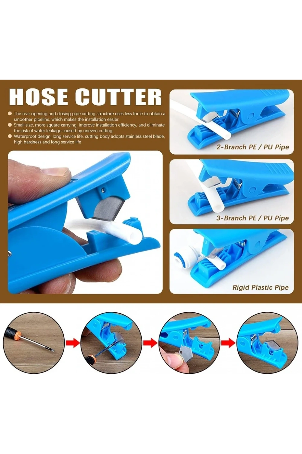 3D Yazıcı PE/PTFE/Naylon Plastik Teflon Boru Kesme Makası