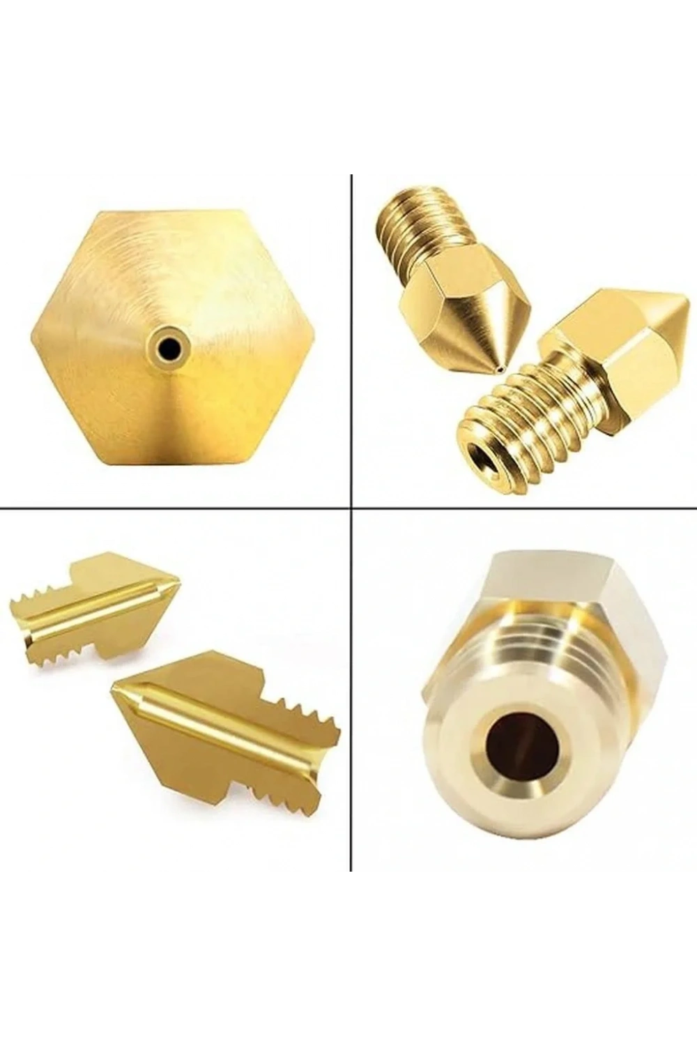 3D Yazıcı-Printer MK8 0.2mm Pirinç Nozzle