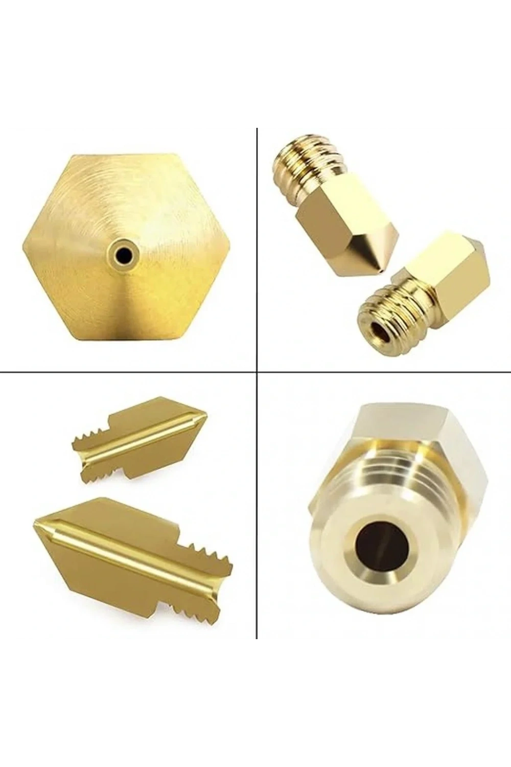 3D Yazıcı-Printer MK8 0.4mm Pirinç Nozzle