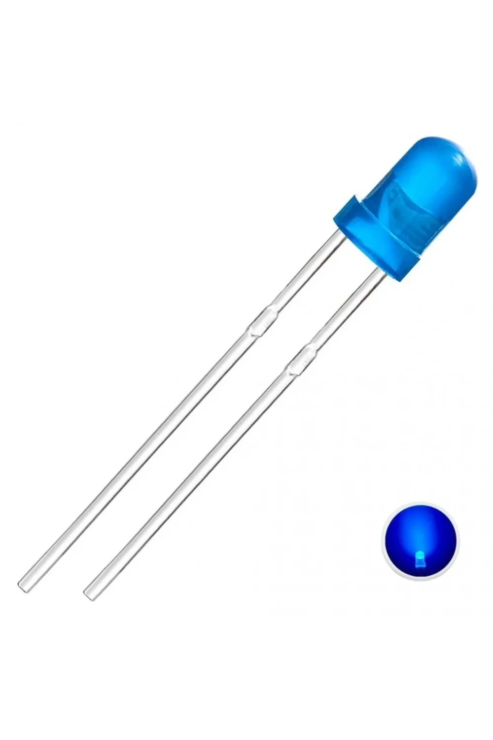 3mm Led Mavi Diyot Diffused 1 Adet