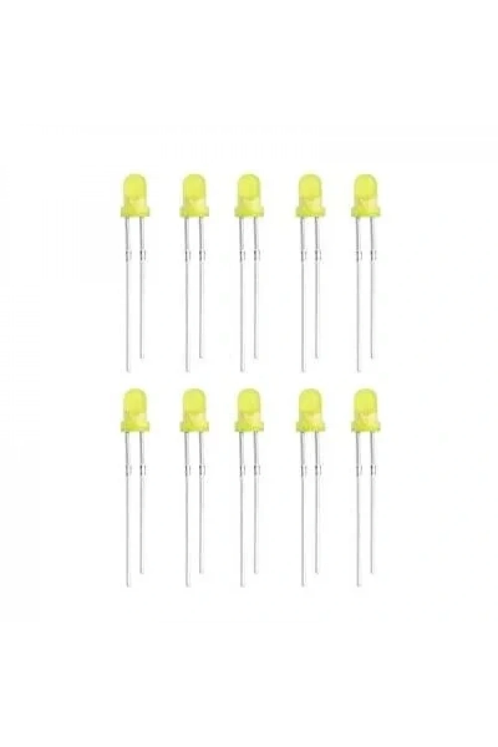 3mm Sarı Led Paketi - 10 Adet